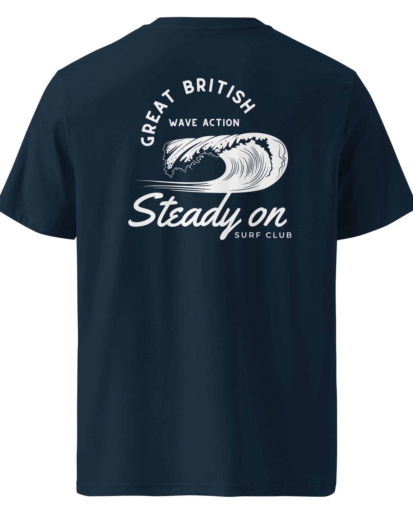 Jolly & Goode Shirts & Tops Steady On Surf Club | Organic Cotton Tee | Unisex Fit Cheeky British Style