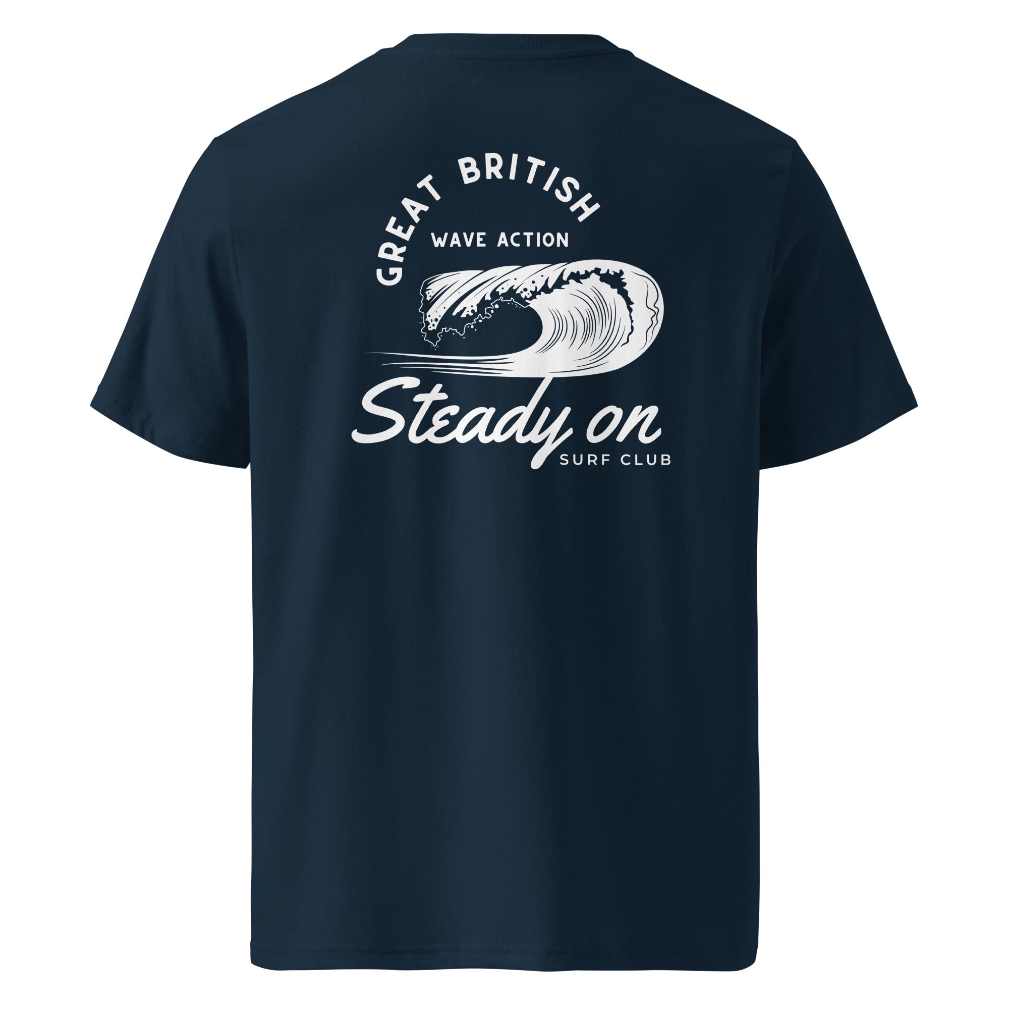 Jolly & Goode Shirts & Tops Steady On Surf Club | Organic Cotton Tee | Unisex Fit Cheeky British Style