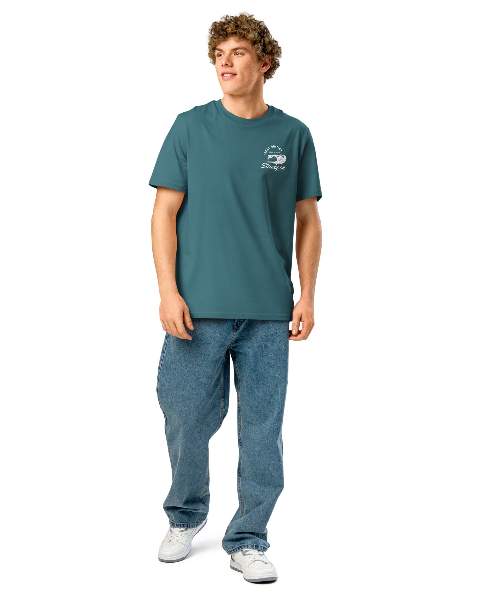 Jolly & Goode Shirts & Tops Steady On Surf Club | Organic Cotton Tee | Unisex Fit Cheeky British Style