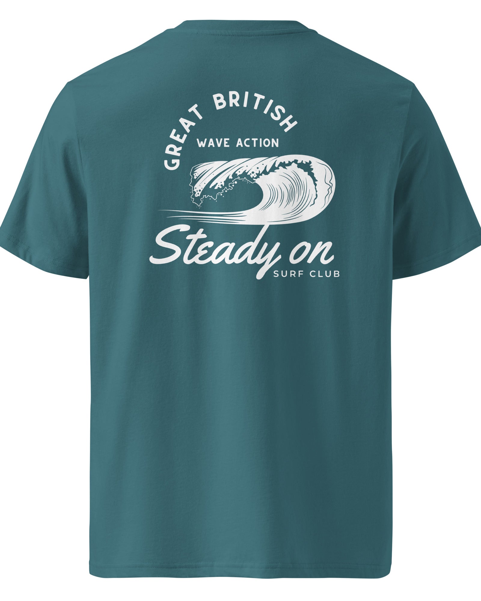 Jolly & Goode Shirts & Tops Steady On Surf Club | Organic Cotton Tee | Unisex Fit Cheeky British Style