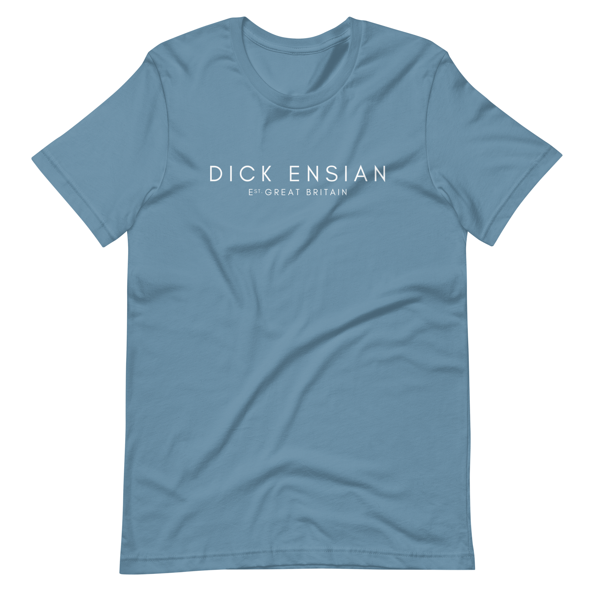 Jolly & Goode Shirts & Tops Steel Blue / S Dick Ensian Classic T-Shirt Cheeky British Style