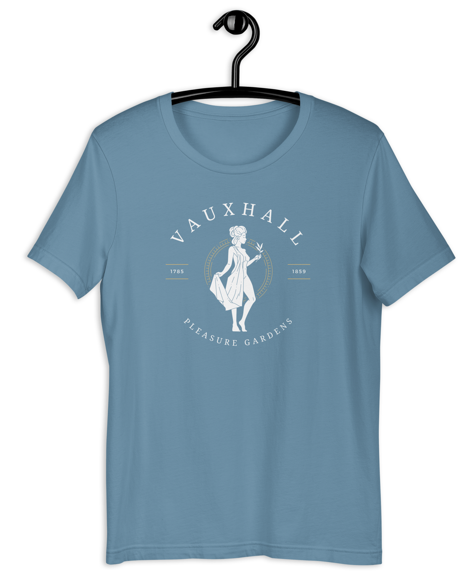 Jolly & Goode Shirts & Tops Steel Blue / S Vauxhall Pleasure Gardens T-shirt | Unisex Cheeky British Style