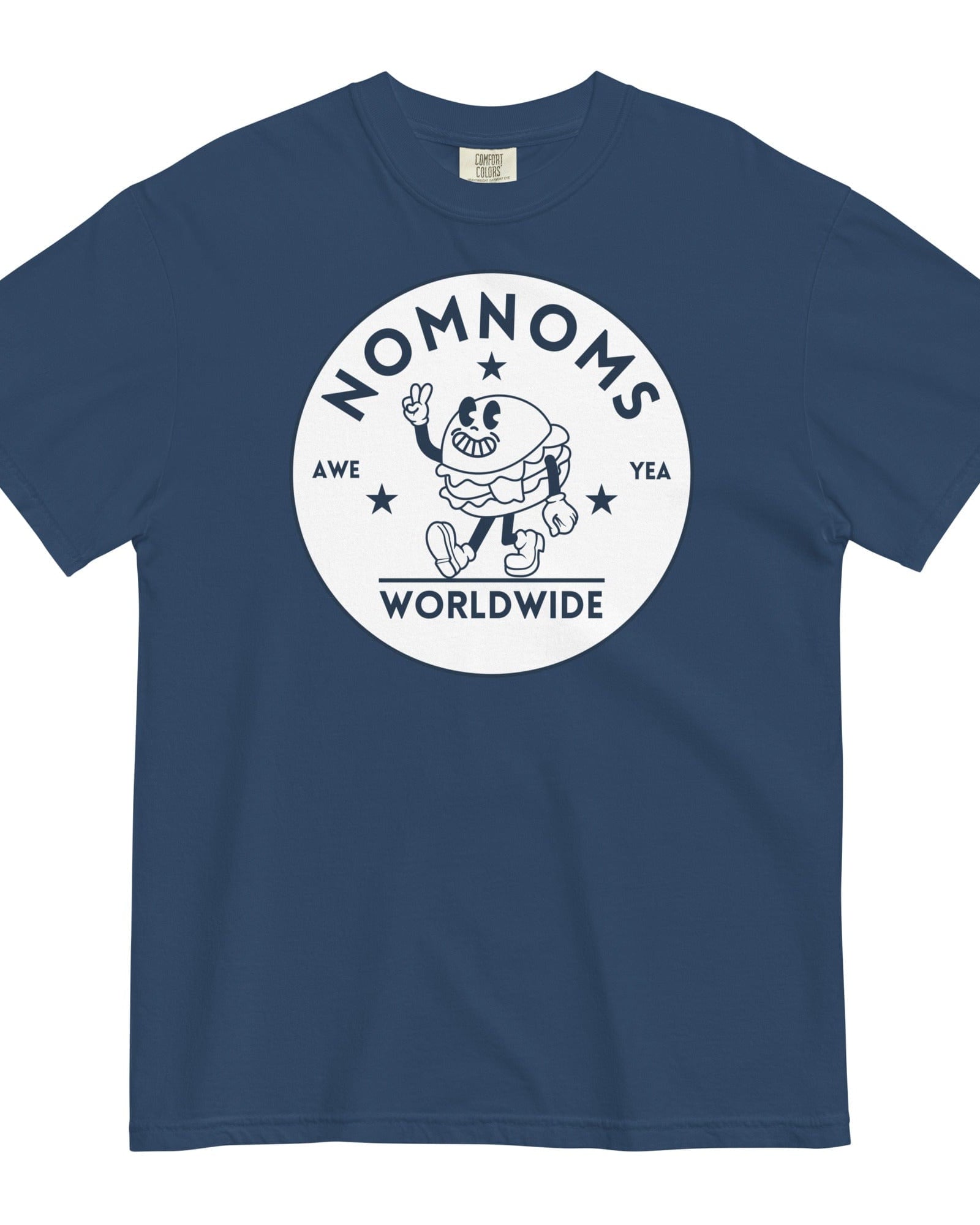 Jolly & Goode Shirts & Tops True Navy / S Nomnoms Worldwide Garment-dyed Heavyweight T-shirt Cheeky British Style