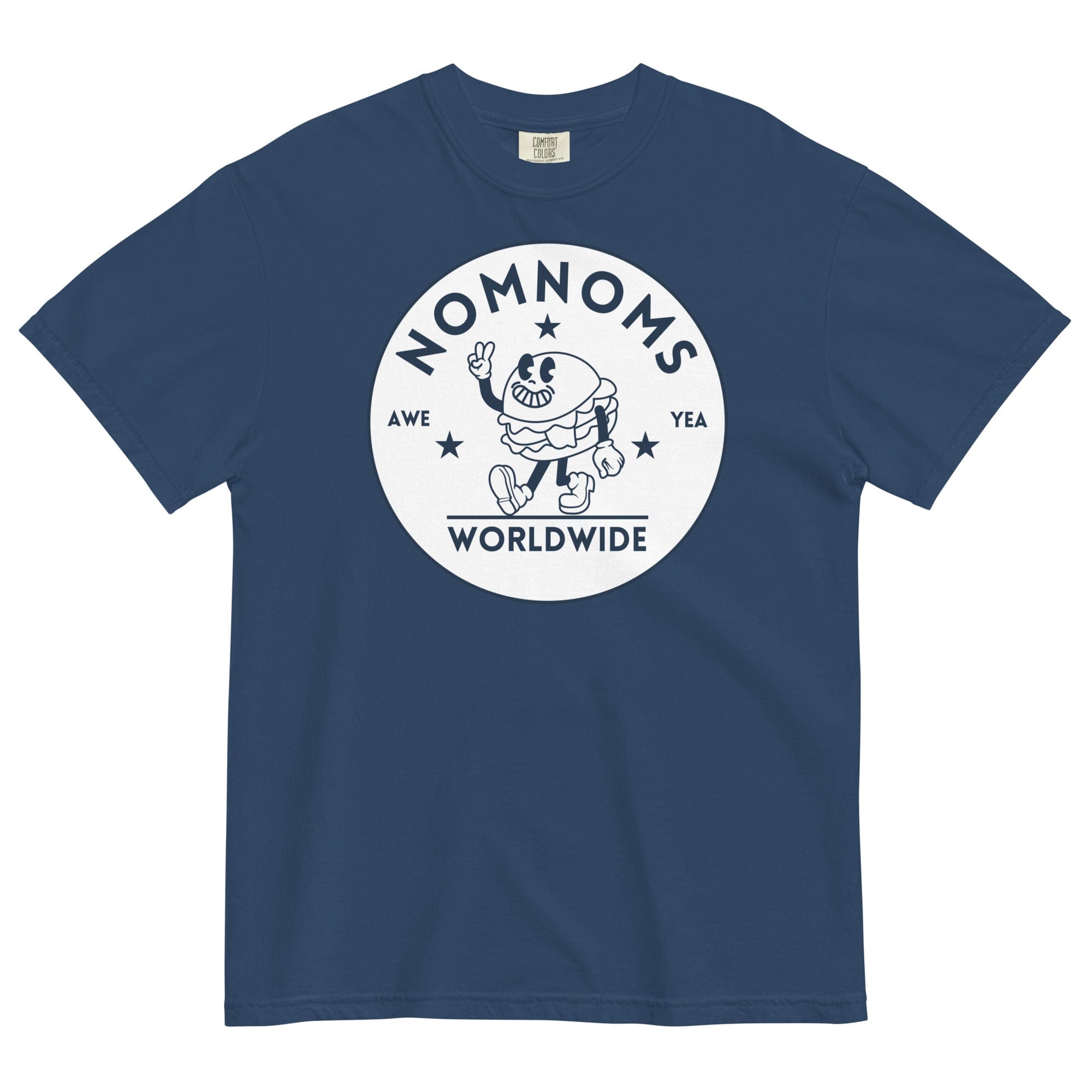 Jolly & Goode Shirts & Tops True Navy / S Nomnoms Worldwide Garment-dyed Heavyweight T-shirt Cheeky British Style