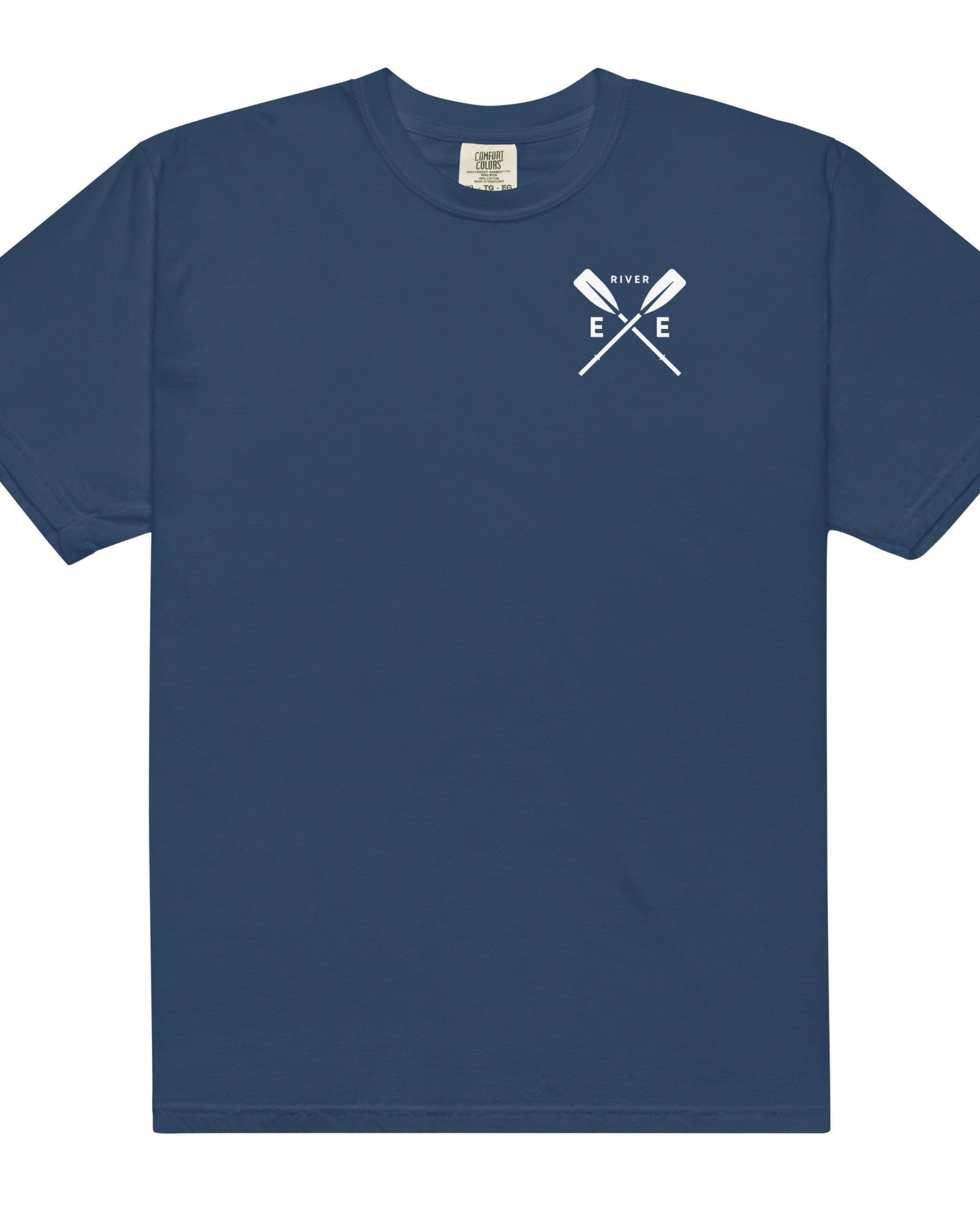 Jolly & Goode Shirts & Tops True Navy / S River Exe Garment-Dyed Heavyweight Cotton T-shirt | Exeter Gift Shop Cheeky British Style