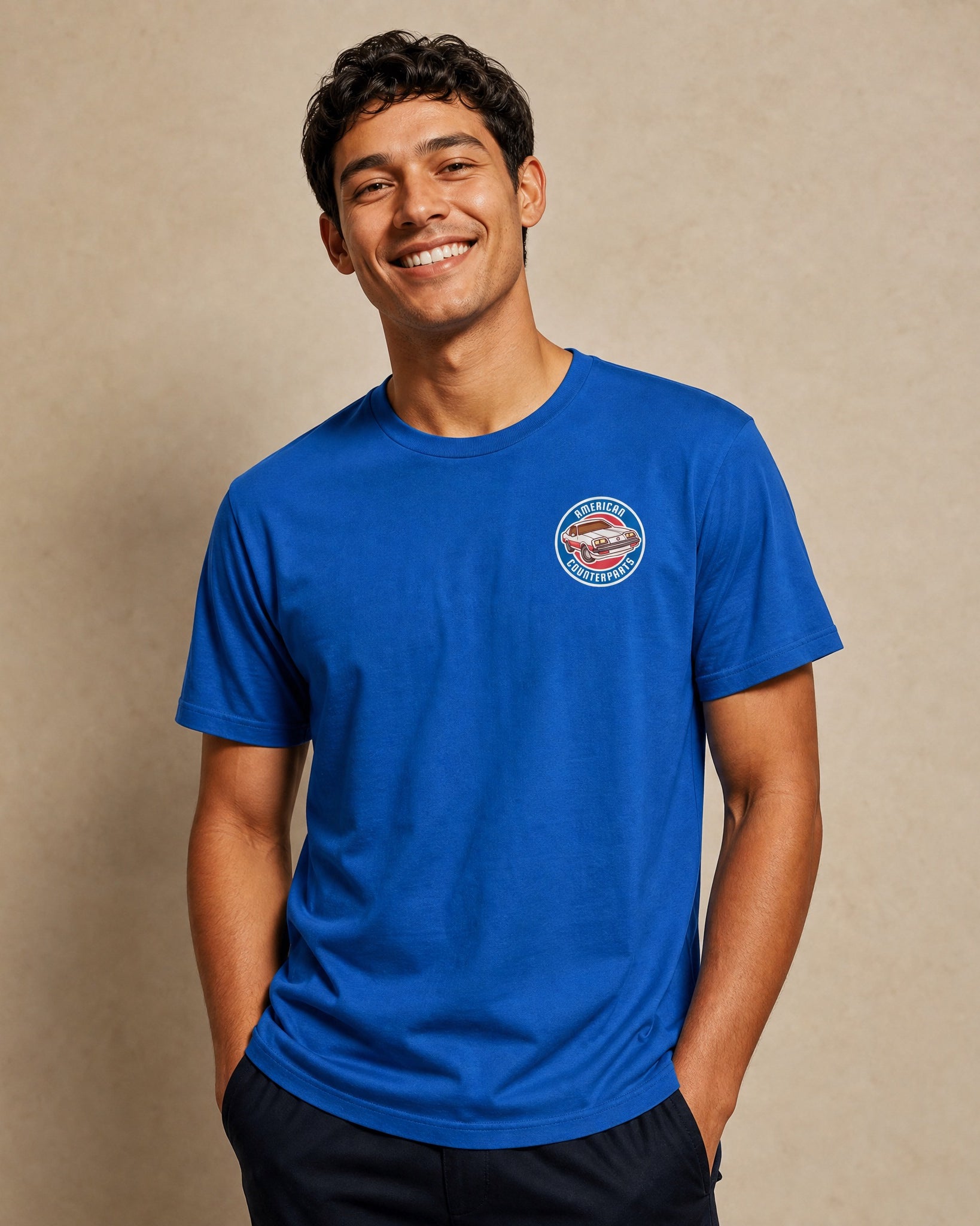 Jolly & Goode Shirts & Tops True Royal / S American Counterparts Tee Cheeky British Style