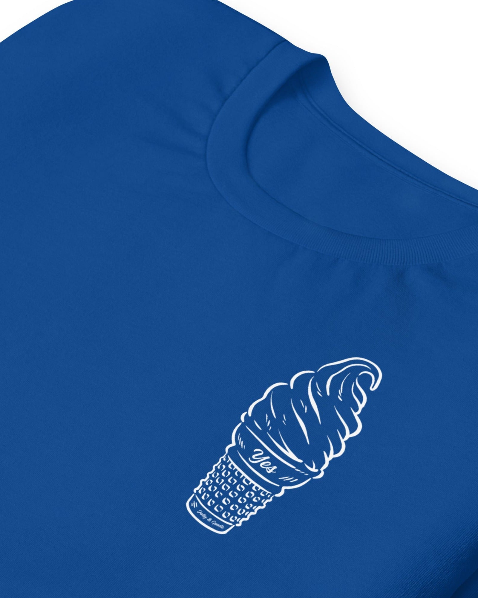 Jolly & Goode Shirts & Tops True Royal / S Yes Ice Cream Cone T-shirt Cheeky British Style