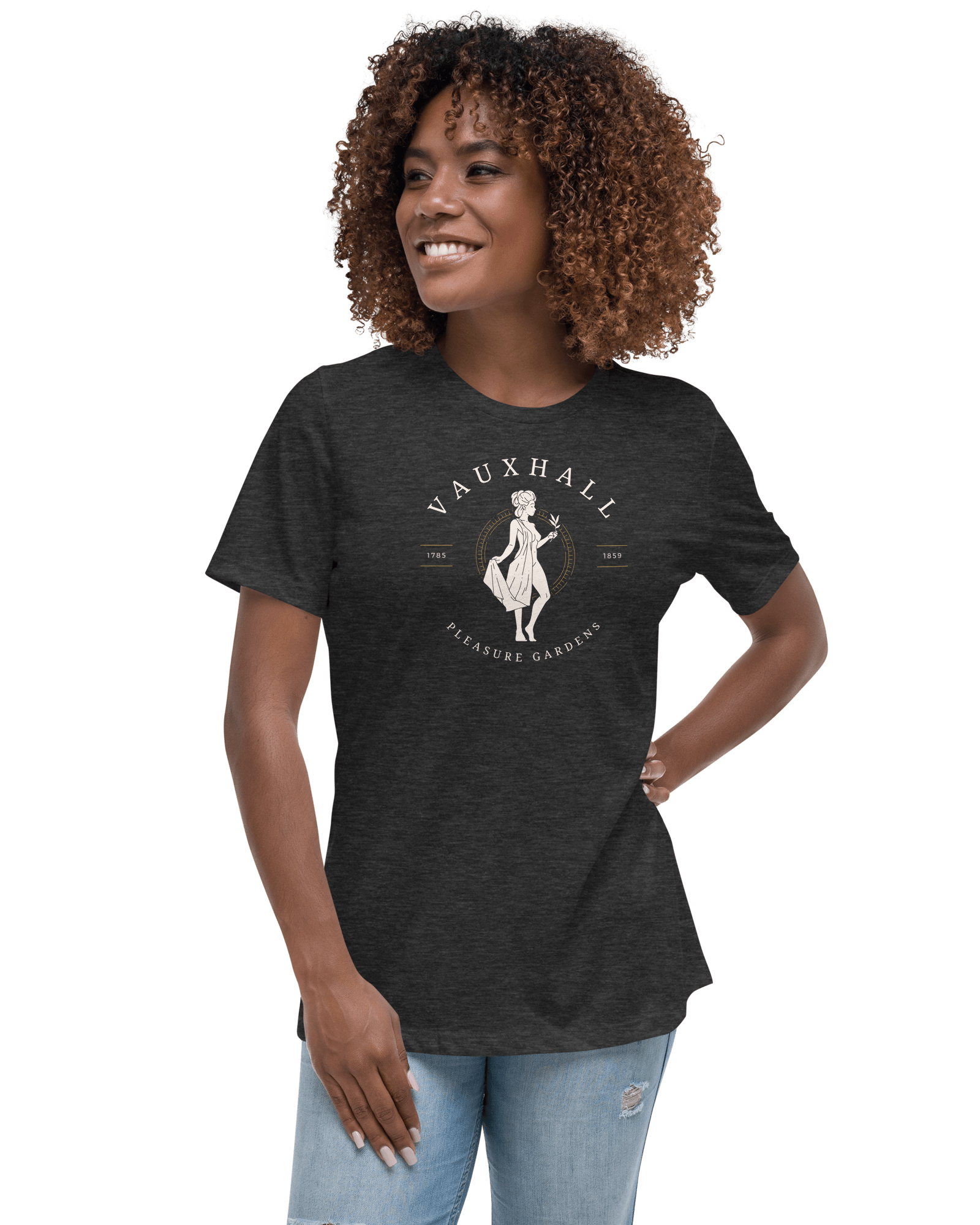 Jolly & Goode Shirts & Tops Vauxhall Pleasure Gardens | Women's Relaxed T-Shirt Cheeky British Style
