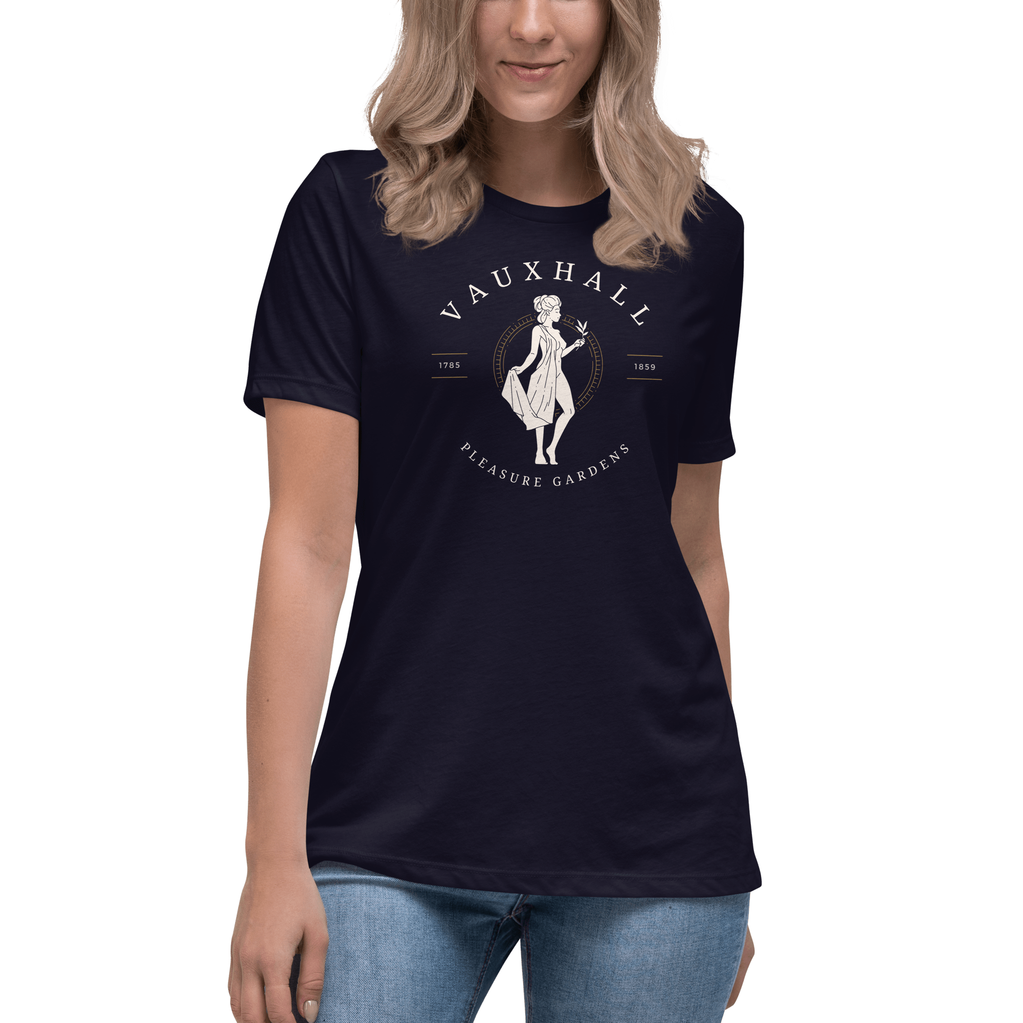 Jolly & Goode Shirts & Tops Vauxhall Pleasure Gardens | Women's Relaxed T-Shirt Cheeky British Style