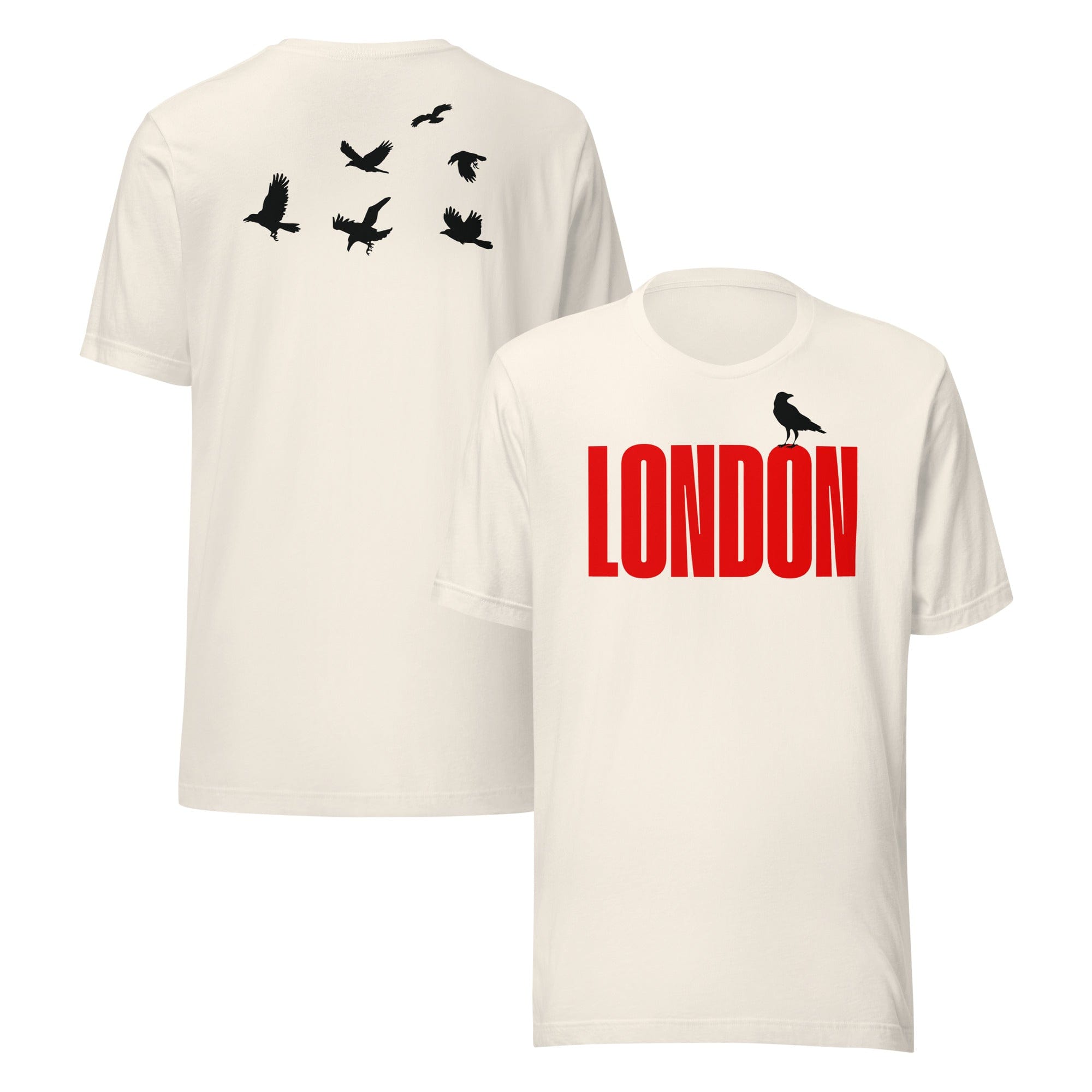 Jolly & Goode Shirts & Tops Vintage White / S London Raven T-shirt | Tower of London Cheeky British Style