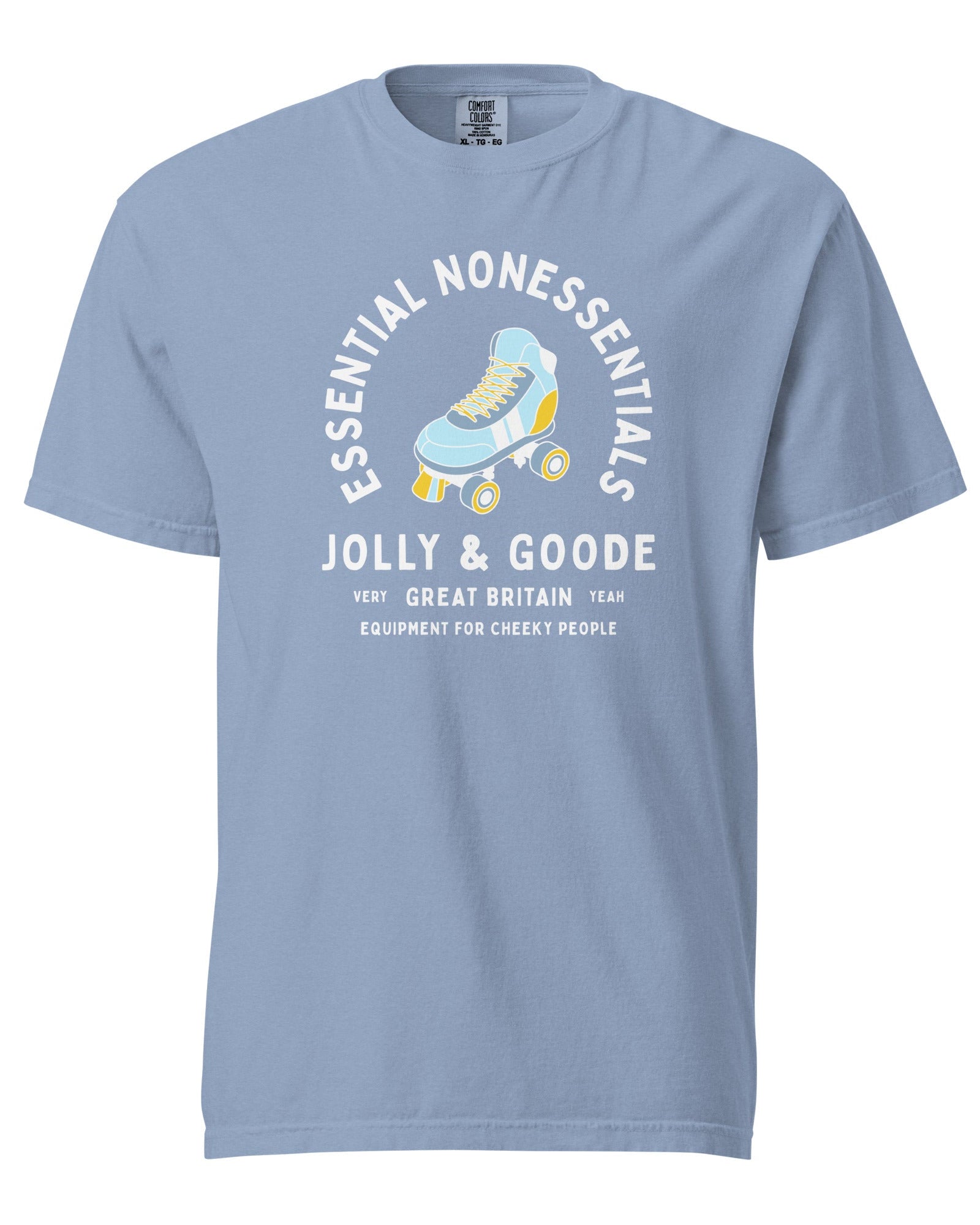 Jolly & Goode Shirts & Tops Washed Denim / S Essential Nonessentials Roller Skate Tee Cheeky British Style