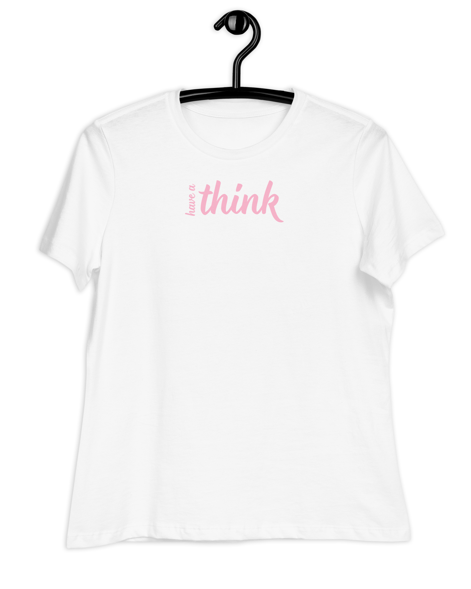 Jolly & Goode Shirts & Tops White / S Have a Think Women's Relaxed T-Shirt Cheeky British Style