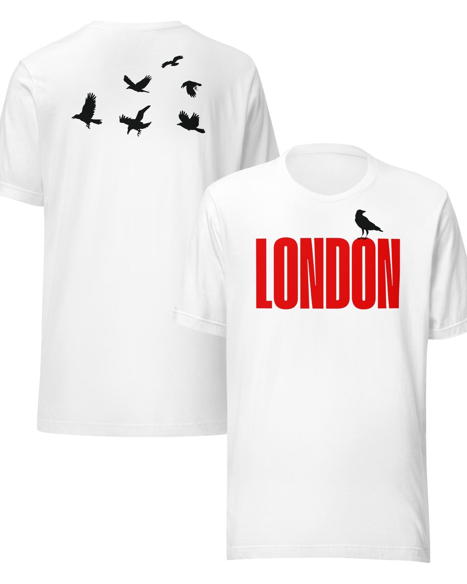 Jolly & Goode Shirts & Tops White / S London Raven T-shirt | Tower of London Cheeky British Style
