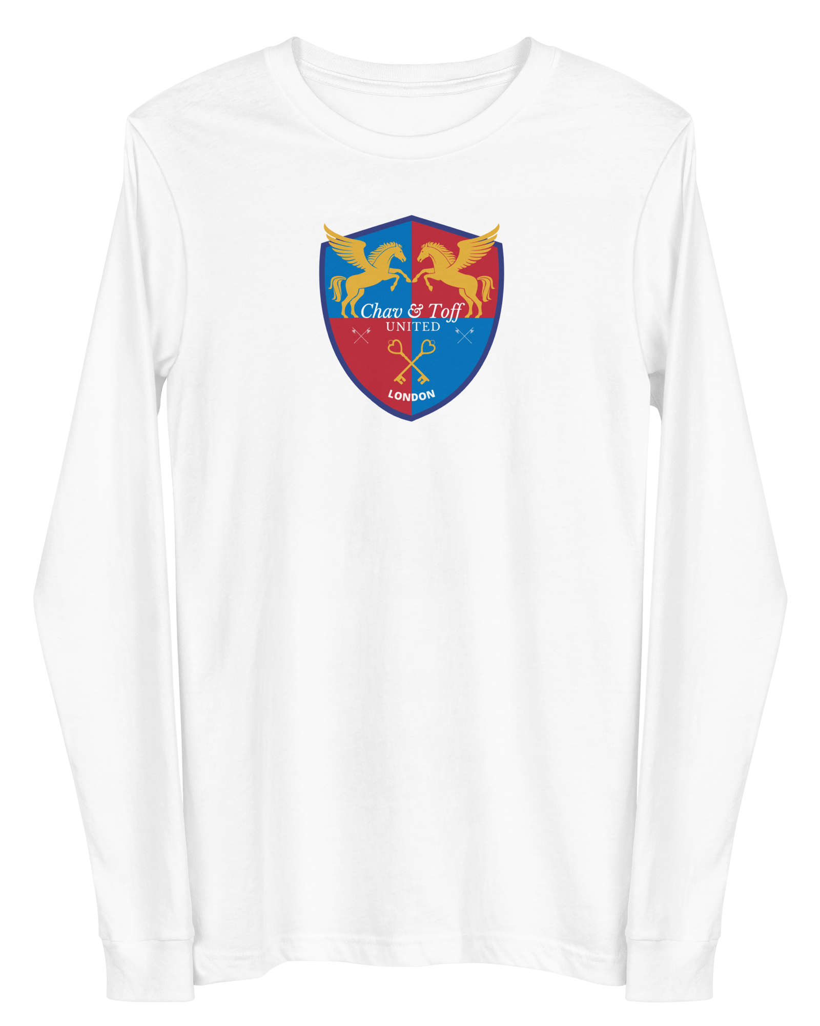 Jolly & Goode Shirts & Tops White / XS Chav & Toff United London Long Sleeve Shirt Cheeky British Style