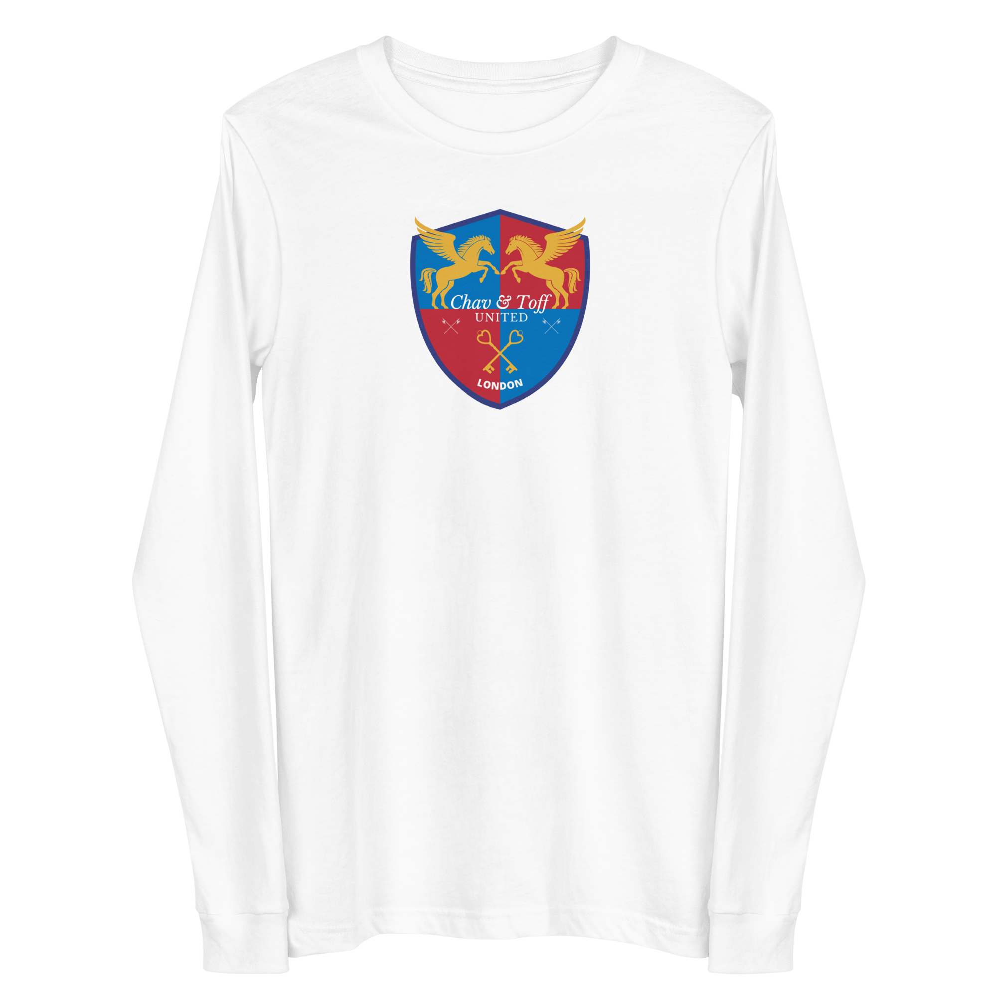 Jolly & Goode Shirts & Tops White / XS Chav & Toff United London Long Sleeve Shirt Cheeky British Style