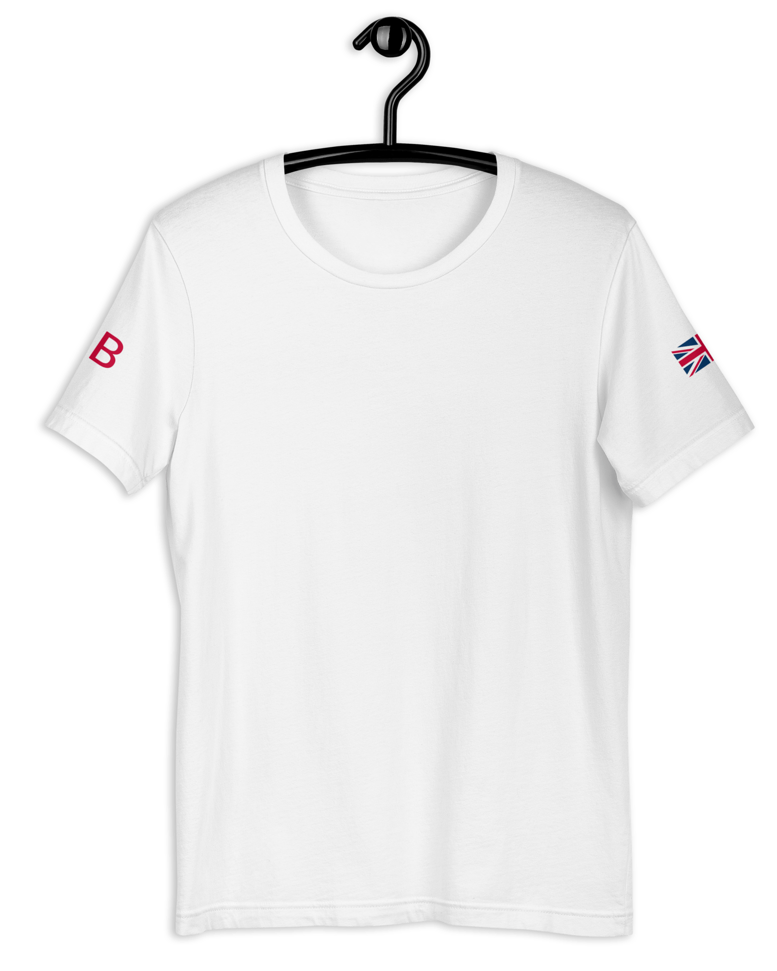 Jolly & Goode Shirts & Tops White / XS Union Jack GB T-shirt | Both Sleeves | Unisex Fit Cheeky British Style