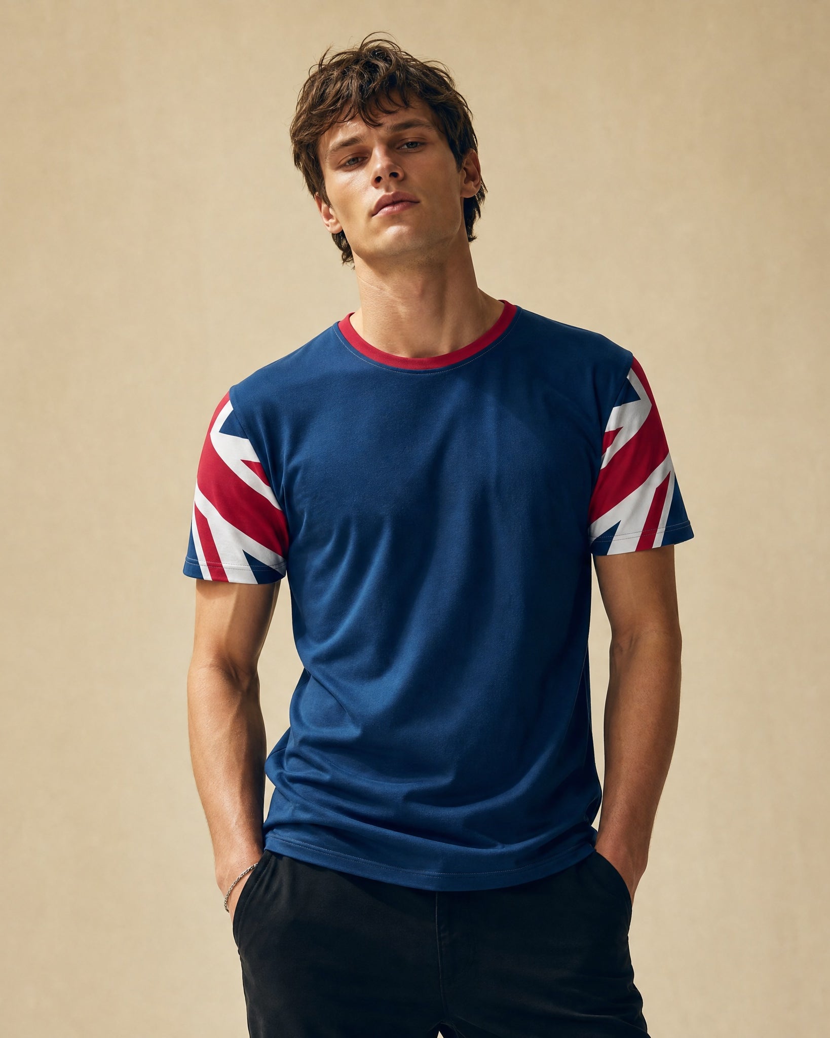 Jolly & Goode Shirts & Tops XS Union Jack Men’s Cotton Crew Neck T-shirt | British Flag Tee Cheeky British Style