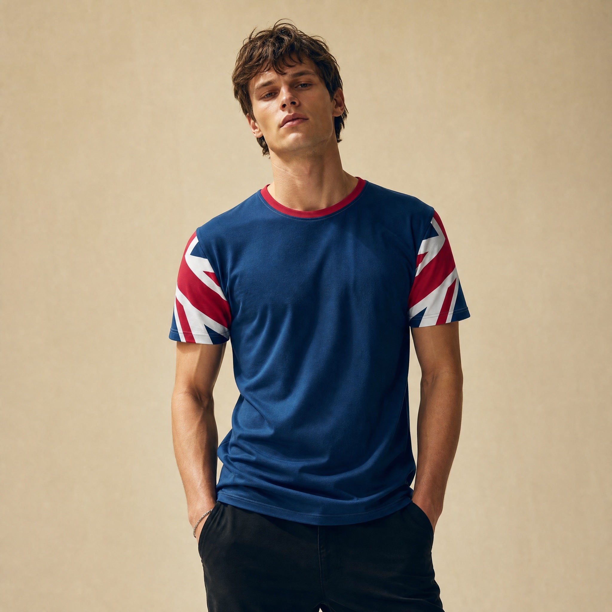Jolly & Goode Shirts & Tops XS Union Jack Men’s Cotton Crew Neck T-shirt | British Flag Tee Cheeky British Style