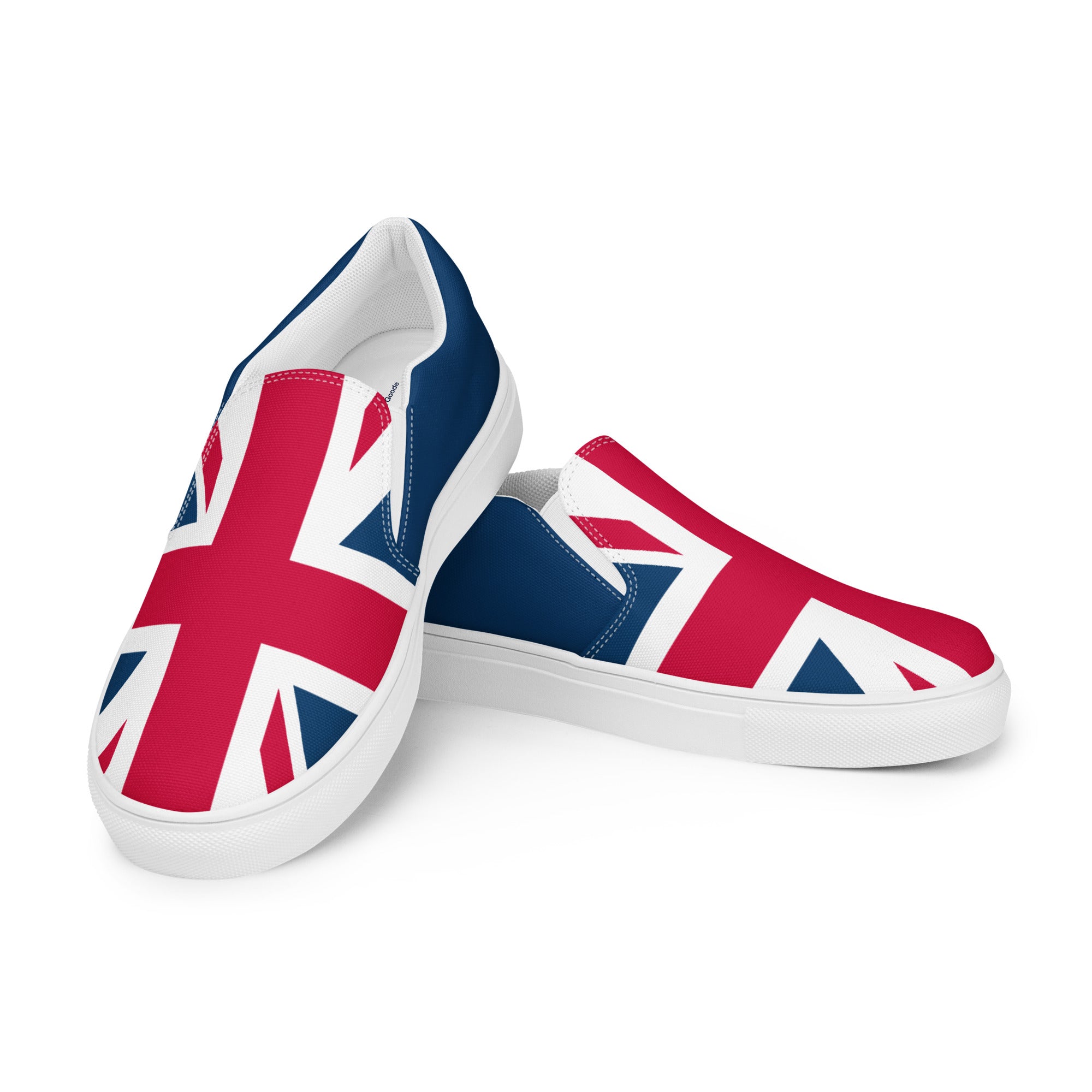 Jolly & Goode Shoes 5 Men’s Union Jack Slip-On Shoes Cheeky British Style