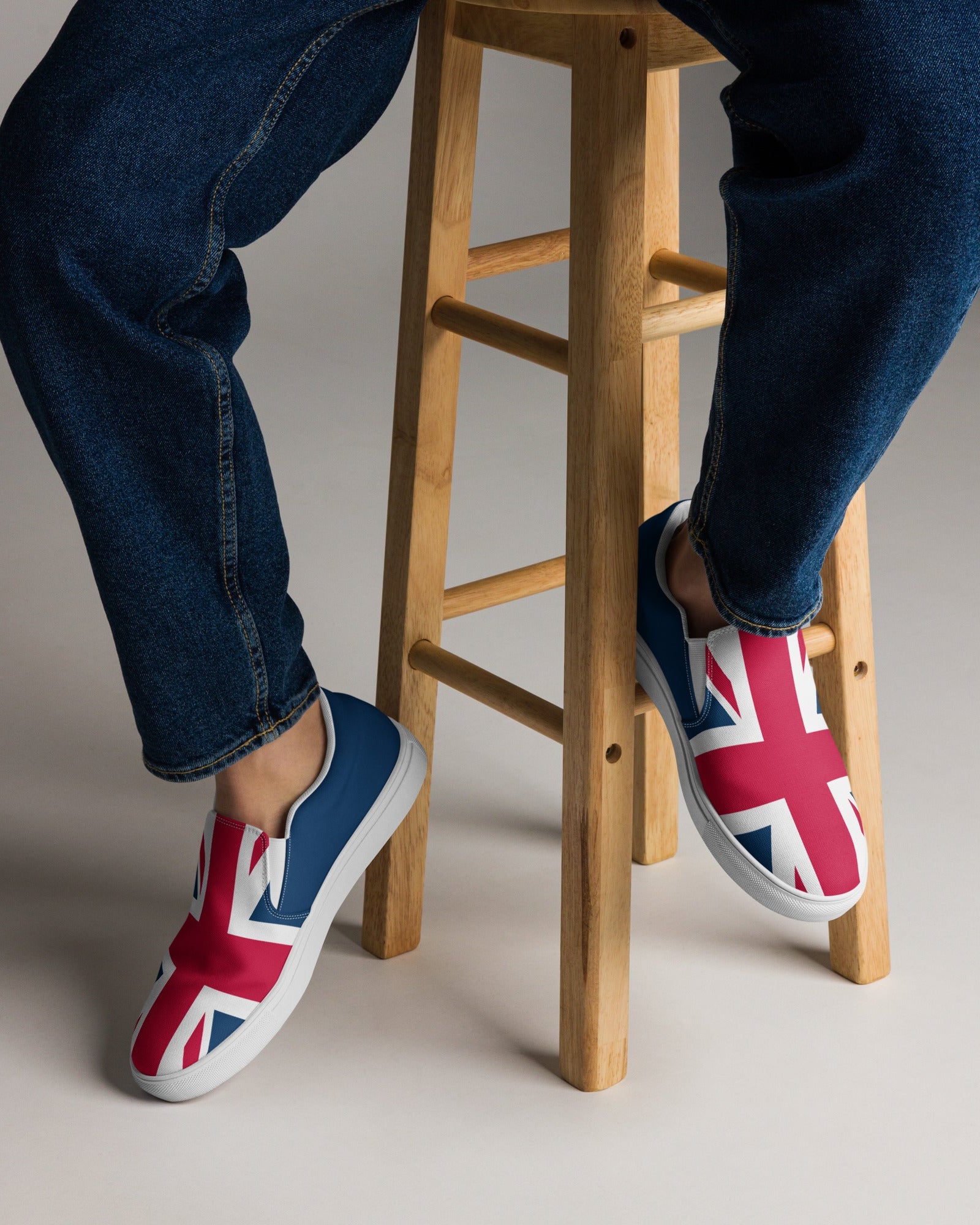Jolly & Goode Shoes Men’s Union Jack Slip-On Shoes Cheeky British Style