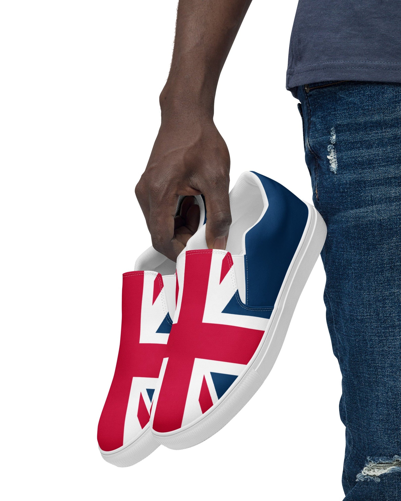 Jolly & Goode Shoes Men’s Union Jack Slip-On Shoes Cheeky British Style