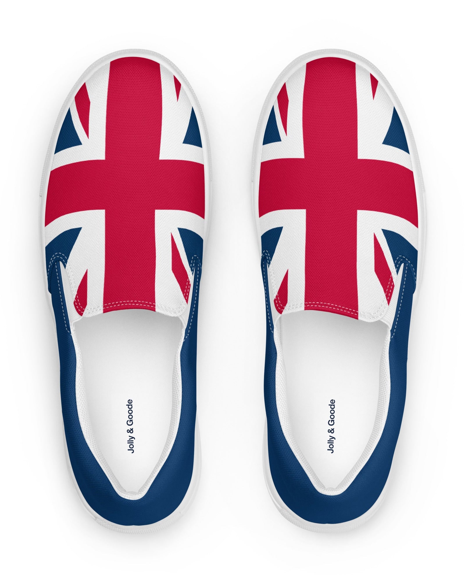 Jolly & Goode Shoes Women’s Union Jack Slip-On Shoes Cheeky British Style
