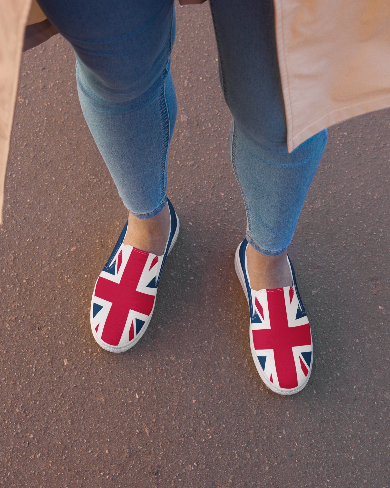 Jolly & Goode Shoes Women’s Union Jack Slip-On Shoes Cheeky British Style