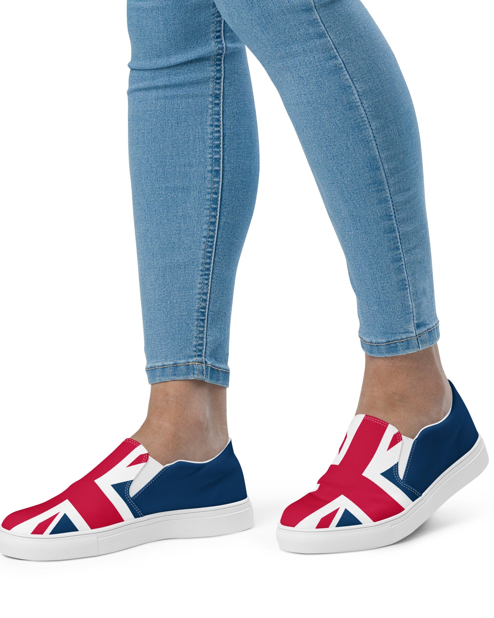 Jolly & Goode Shoes Women’s Union Jack Slip-On Shoes Cheeky British Style