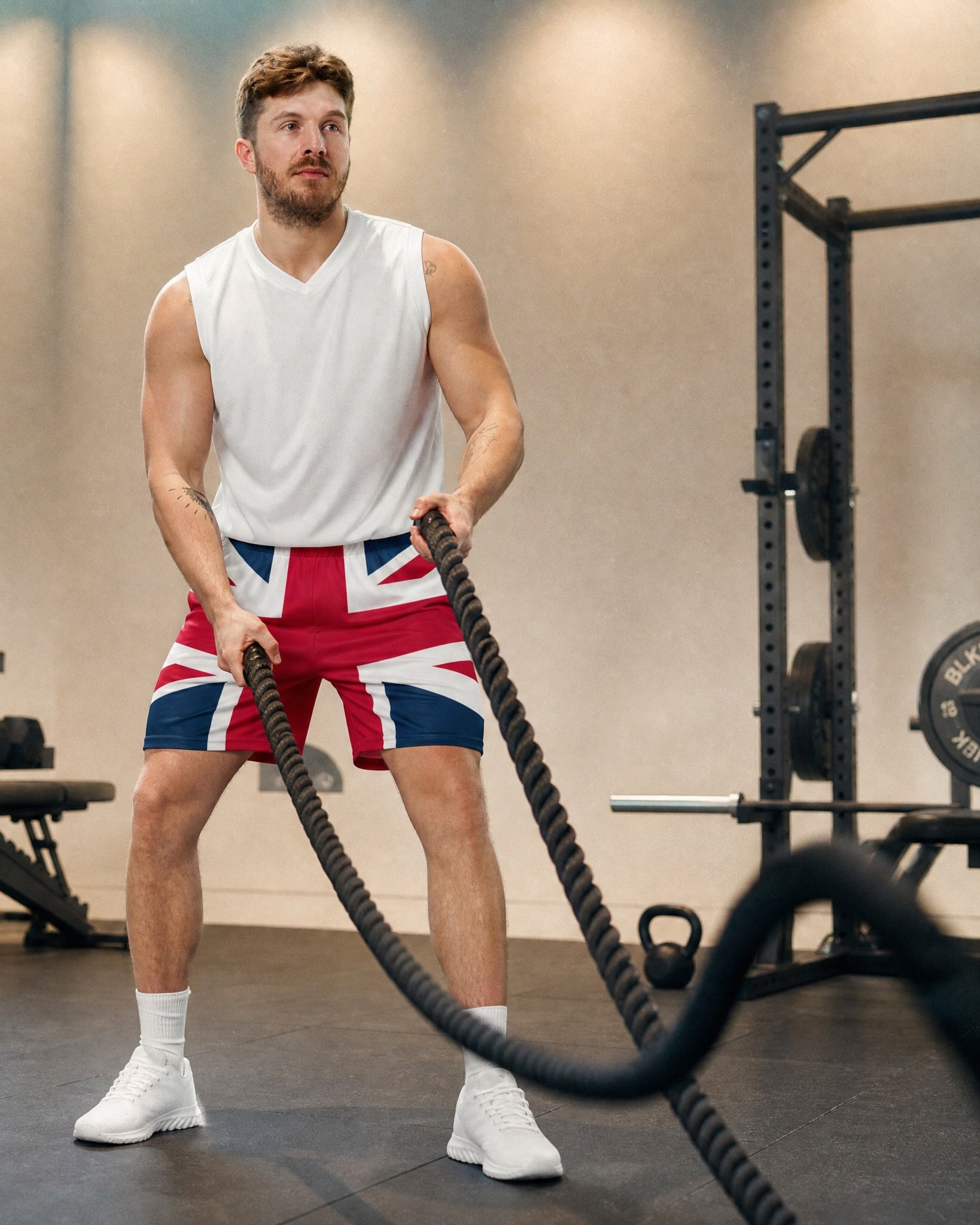 Jolly & Goode Shorts Union Jack Shorts | Mesh Fabric | Pockets | Unisex Fit Cheeky British Style