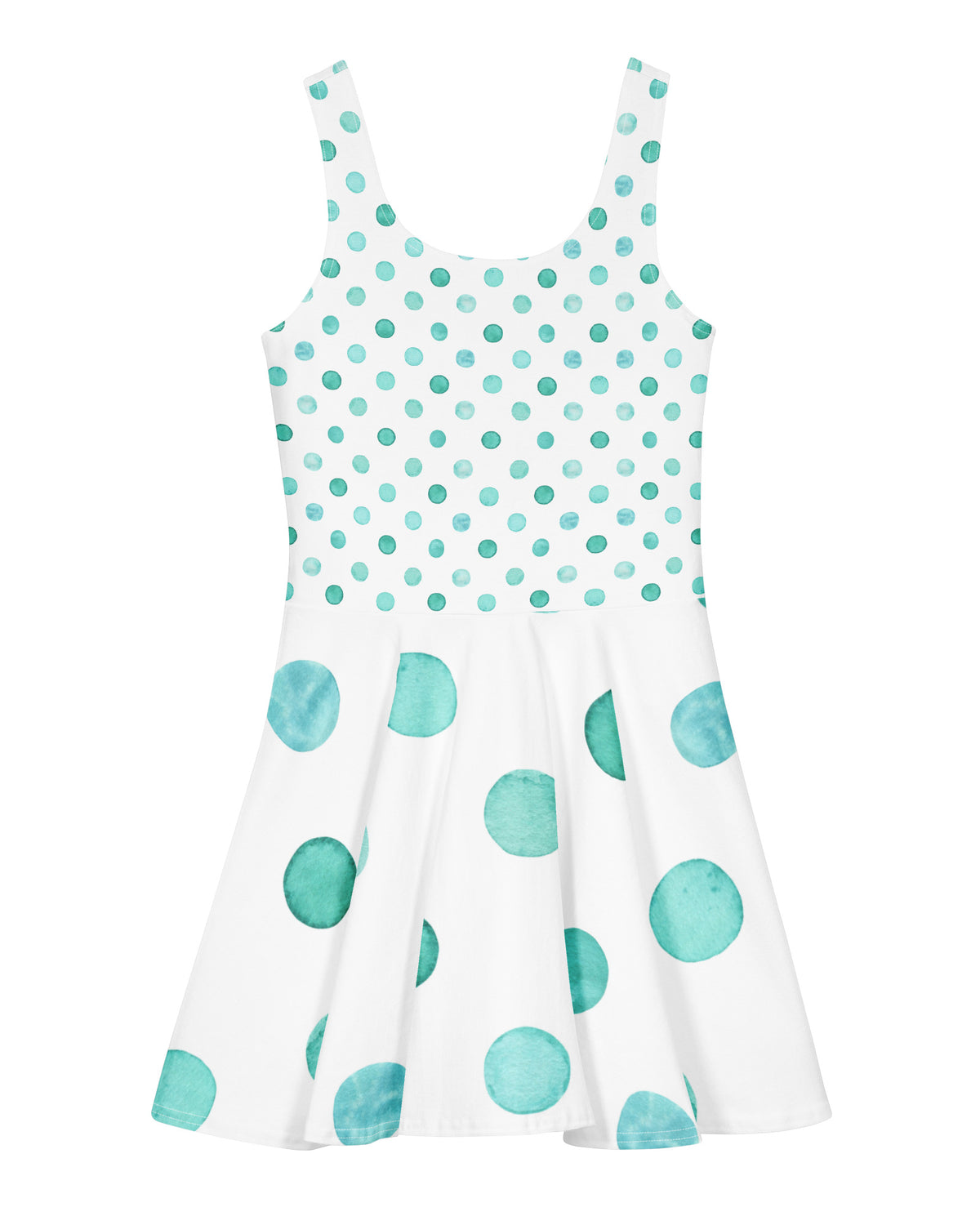 Jolly & Goode Skater Dress Watercolour Polkadot Cotton Skater Dress Cheeky British Style