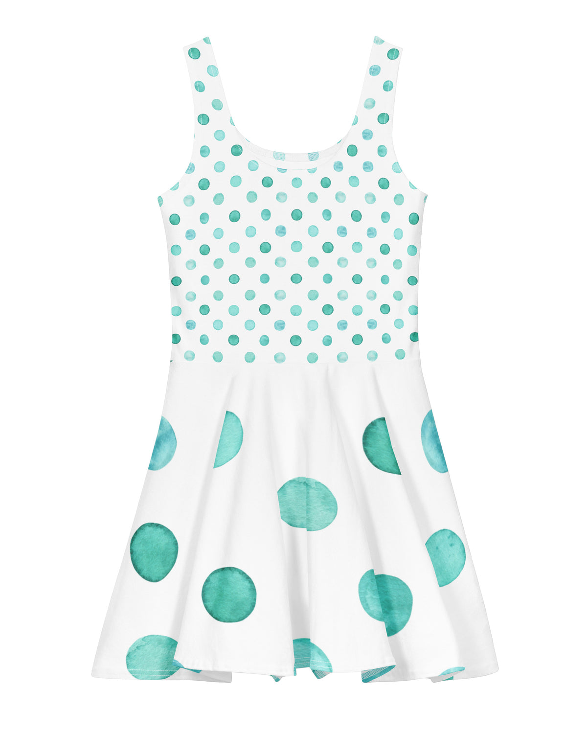 Jolly & Goode Skater Dress Watercolour Polkadot Cotton Skater Dress Cheeky British Style