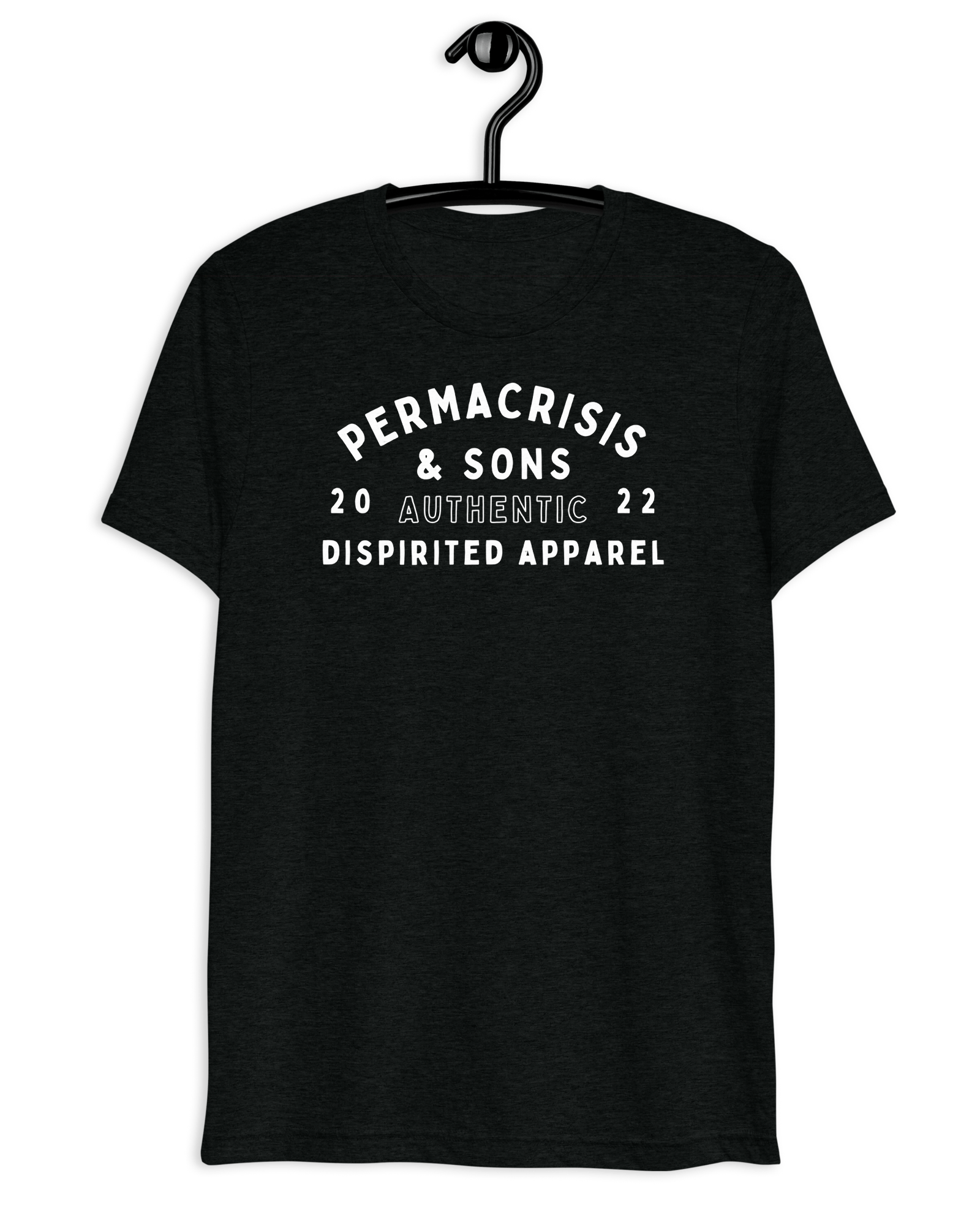 Jolly & Goode Solid Black Triblend / XS Permacrisis & Sons Triblend T-shirt Cheeky British Style