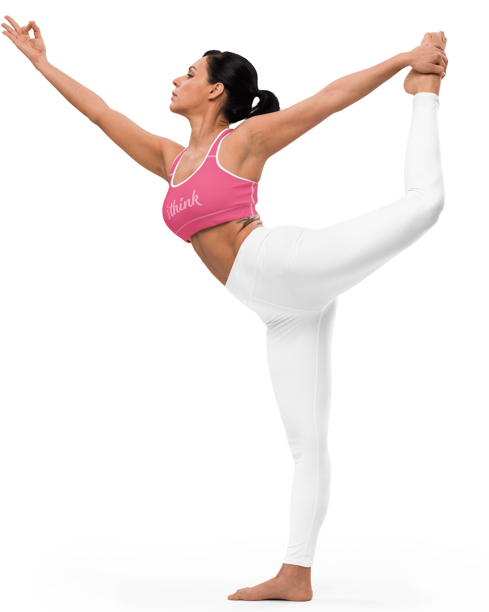 Jolly & Goode sports bras Have a Think Pink Racerback Sports Bra Cheeky British Style