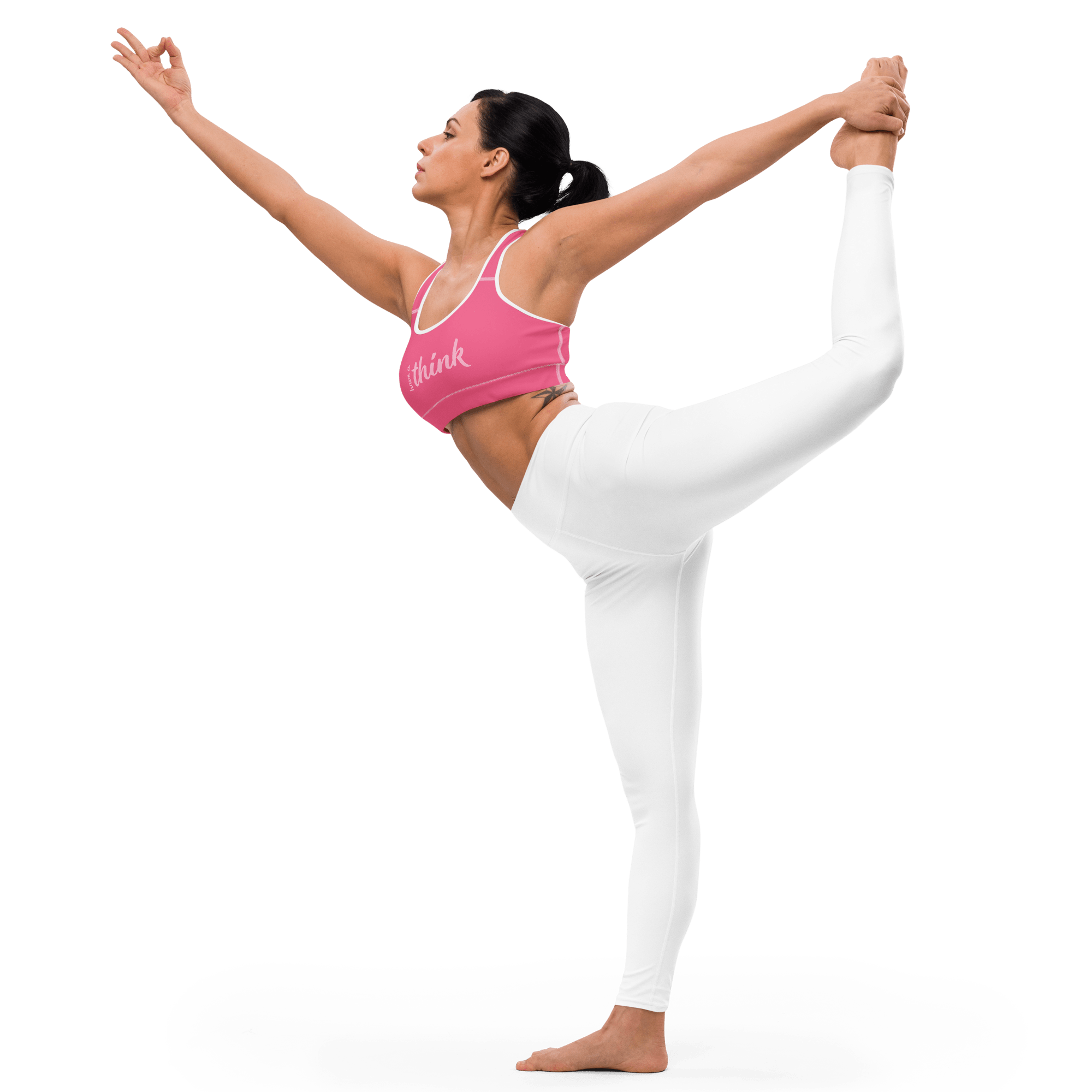 Jolly & Goode sports bras Have a Think Pink Racerback Sports Bra Cheeky British Style