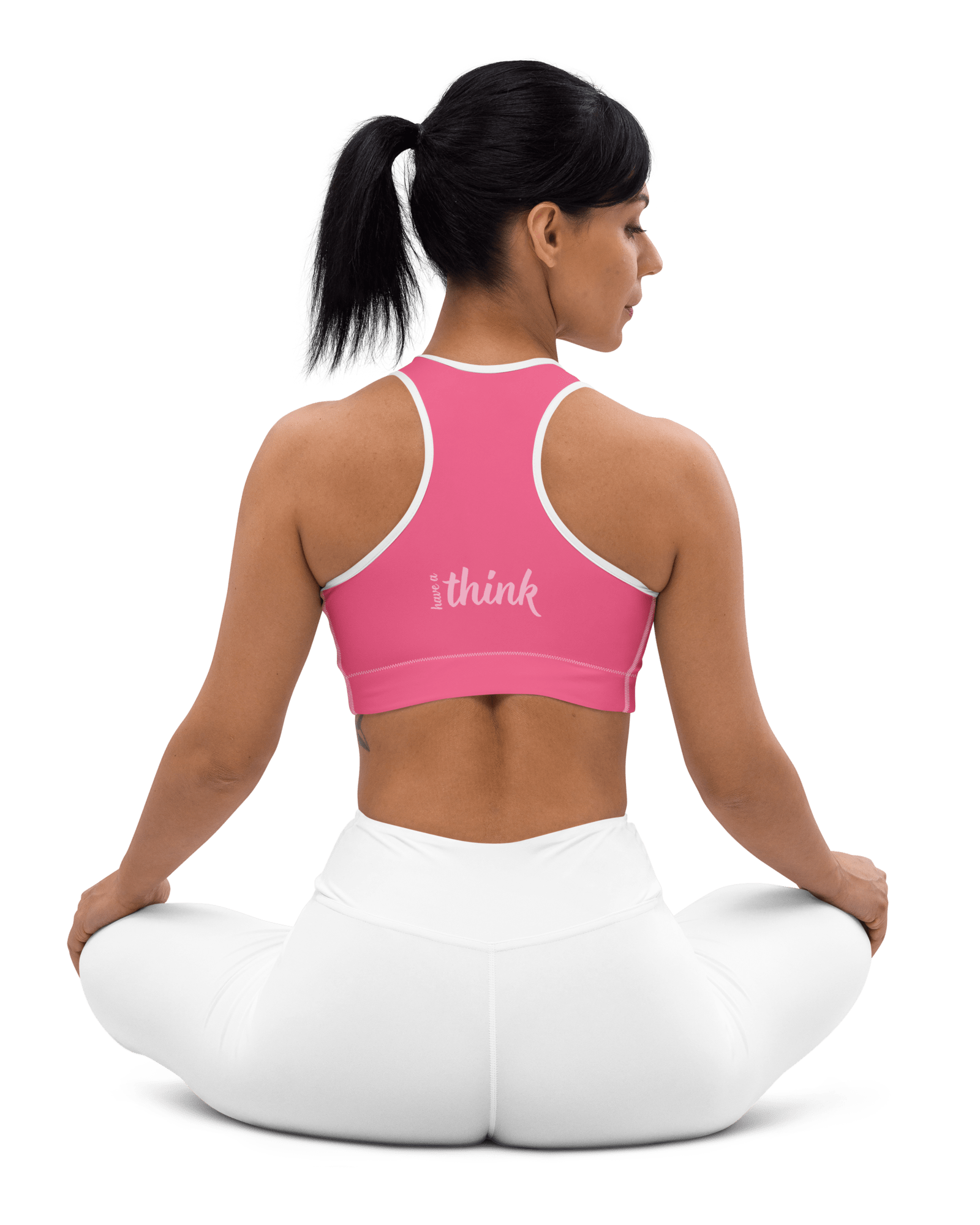 Jolly & Goode sports bras Have a Think Pink Racerback Sports Bra Cheeky British Style