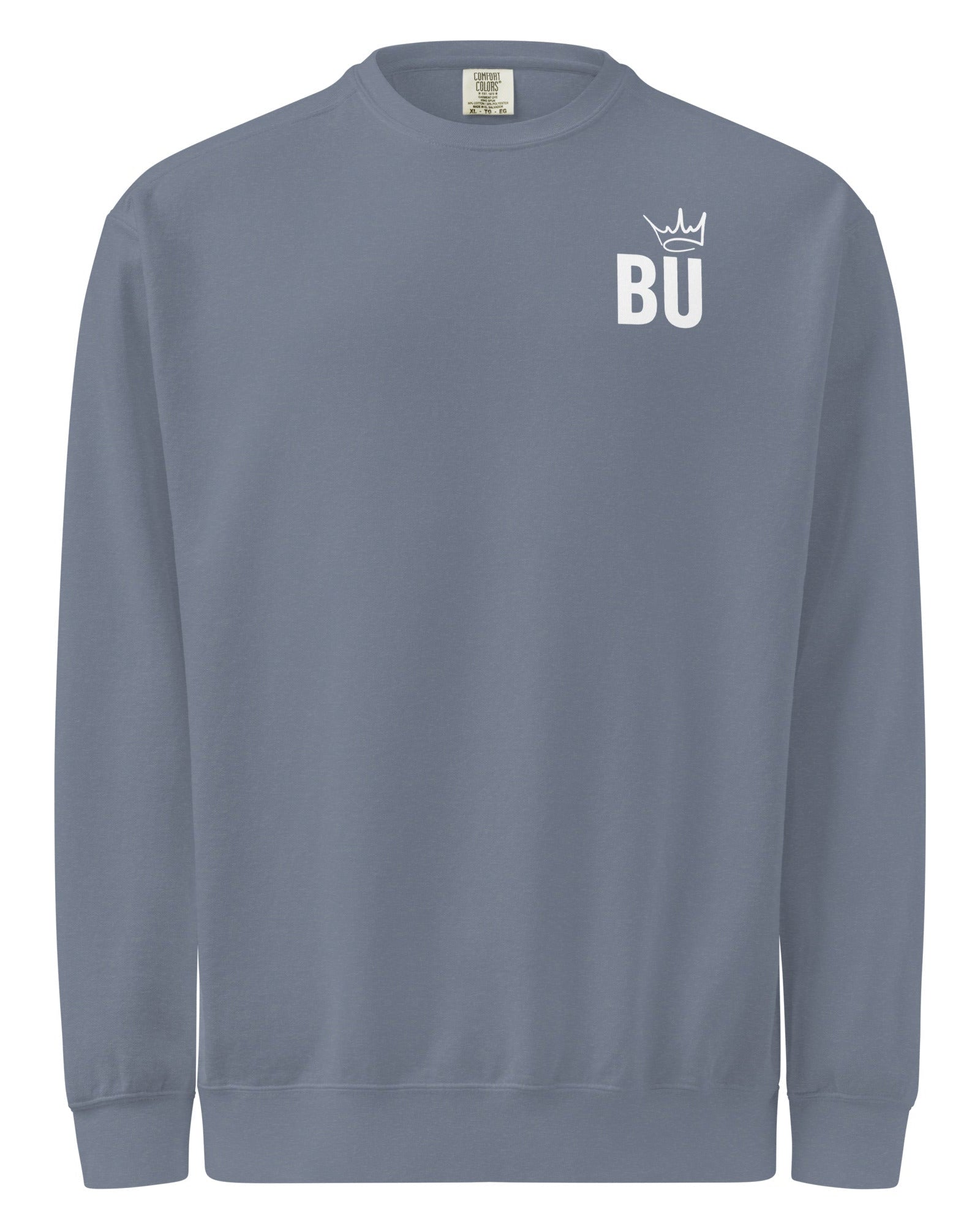 Jolly & Goode Sweatshirt Blue Jean / S British Unicorn | BU Crown | Garment-dyed Sweatshirt Cheeky British Style