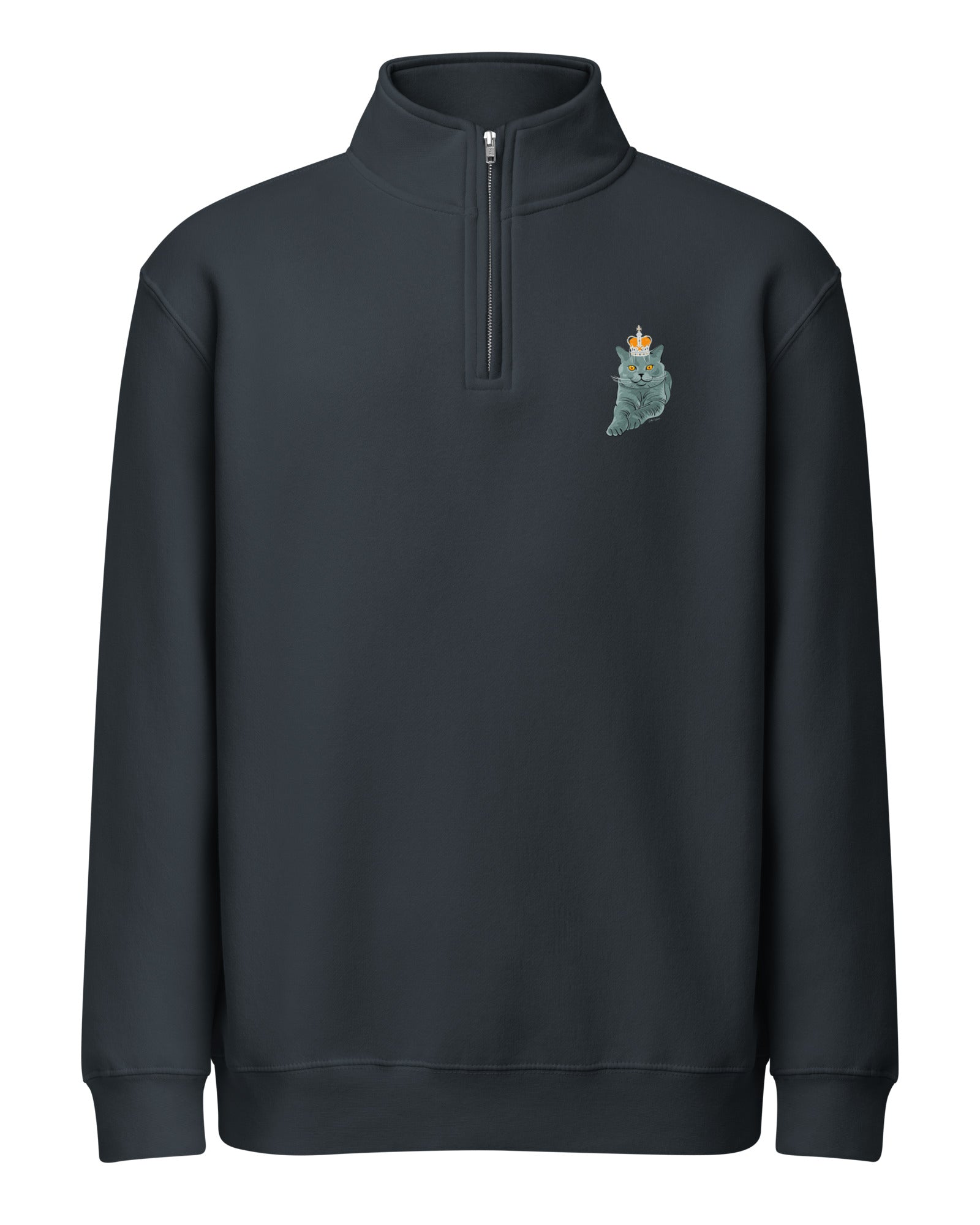 Jolly & Goode Sweatshirt British Blue 1/4 Zip Sweatshirt Cheeky British Style