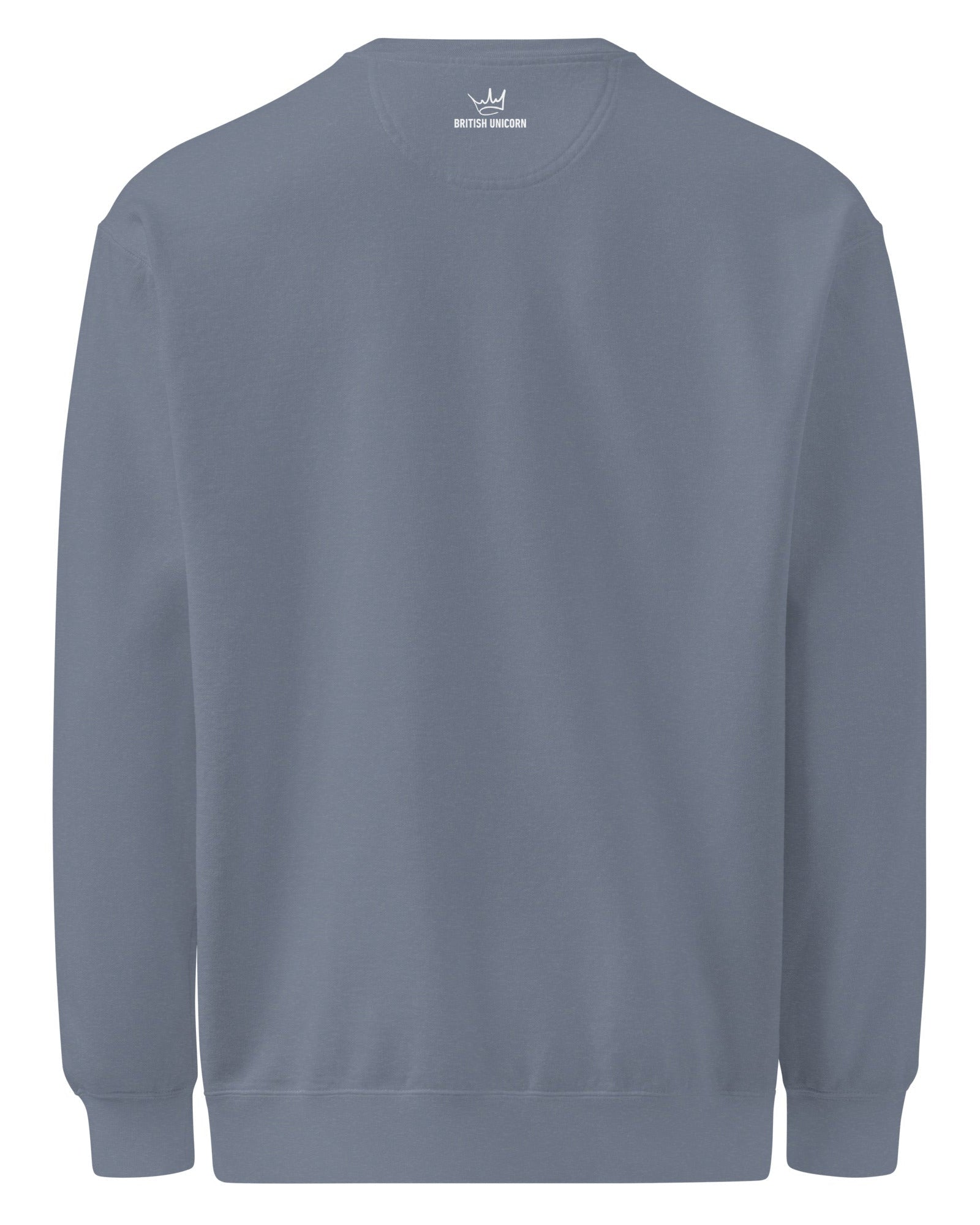 Jolly & Goode Sweatshirt British Unicorn | BU Crown | Garment-dyed Sweatshirt Cheeky British Style