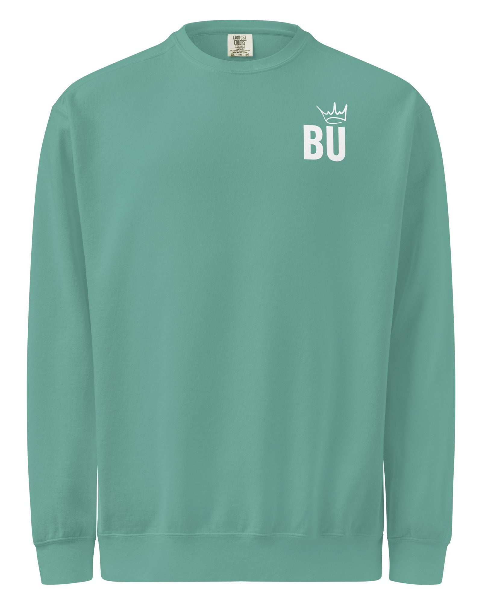 Jolly & Goode Sweatshirt Seafoam / S British Unicorn | BU Crown | Garment-dyed Sweatshirt Cheeky British Style