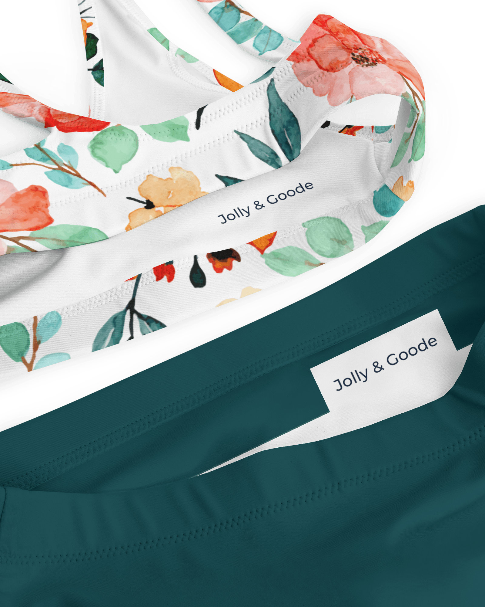 Jolly & Goode Swimwear Watercolour Flowers | Floral Bikini Cheeky British Style