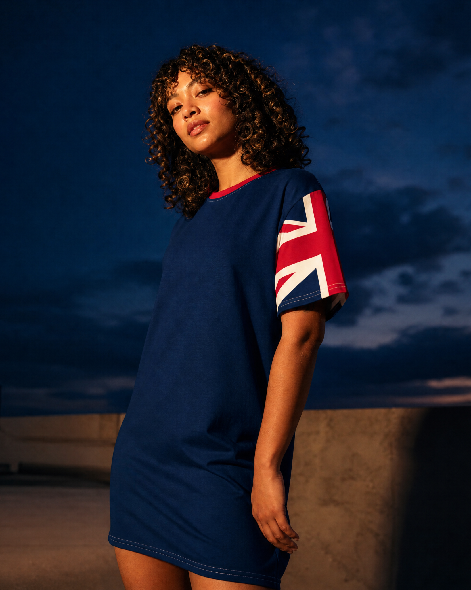 Jolly & Goode T-shirt Dress Union Jack T-shirt Dress Cheeky British Style