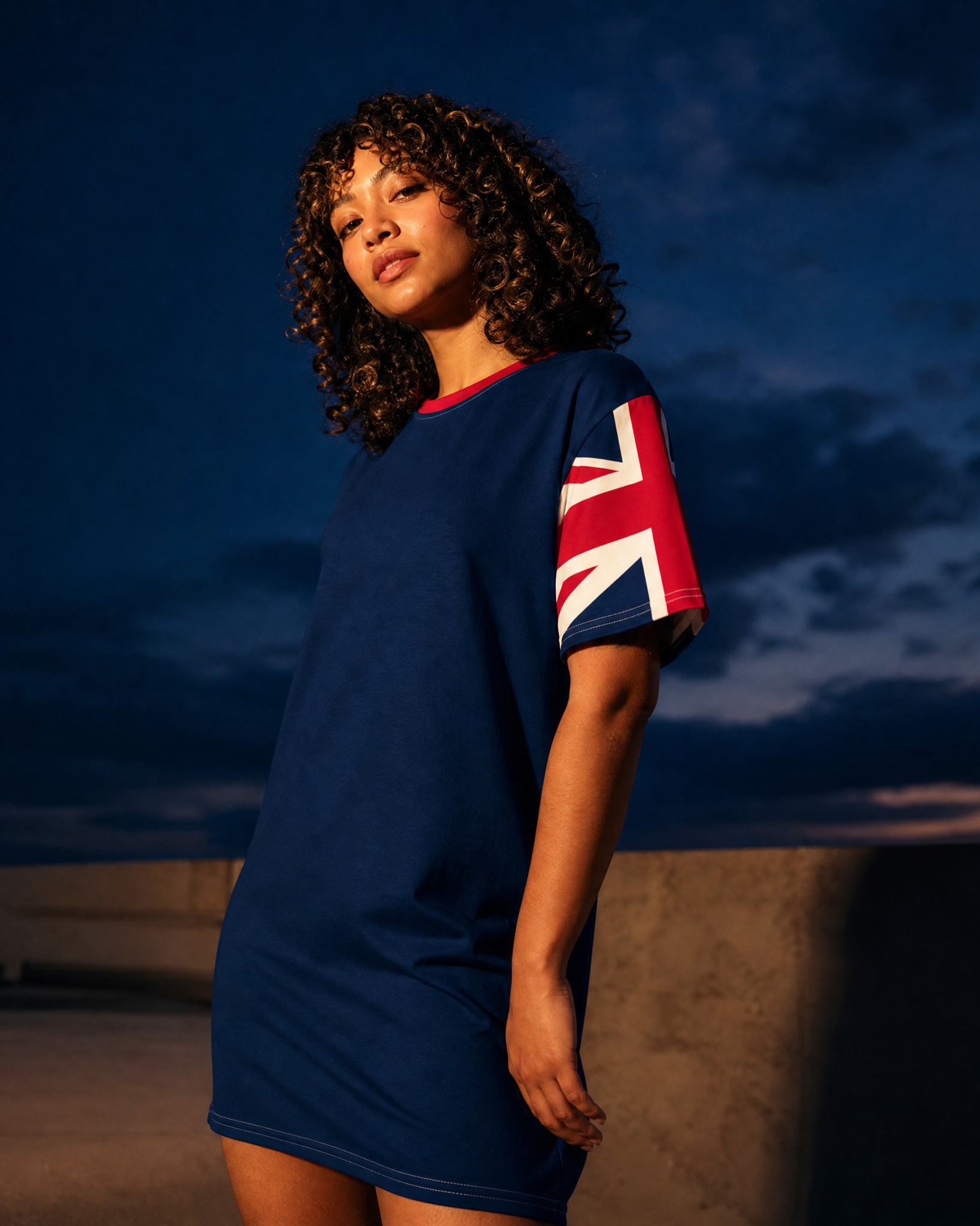 Jolly & Goode T-shirt Dress Union Jack T-shirt Dress Cheeky British Style