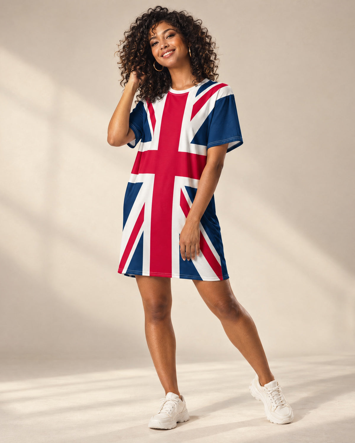 Jolly & Goode T-shirt Dress Union Jack T-Shirt Dress | Oversized British Flag Dress Cheeky British Style
