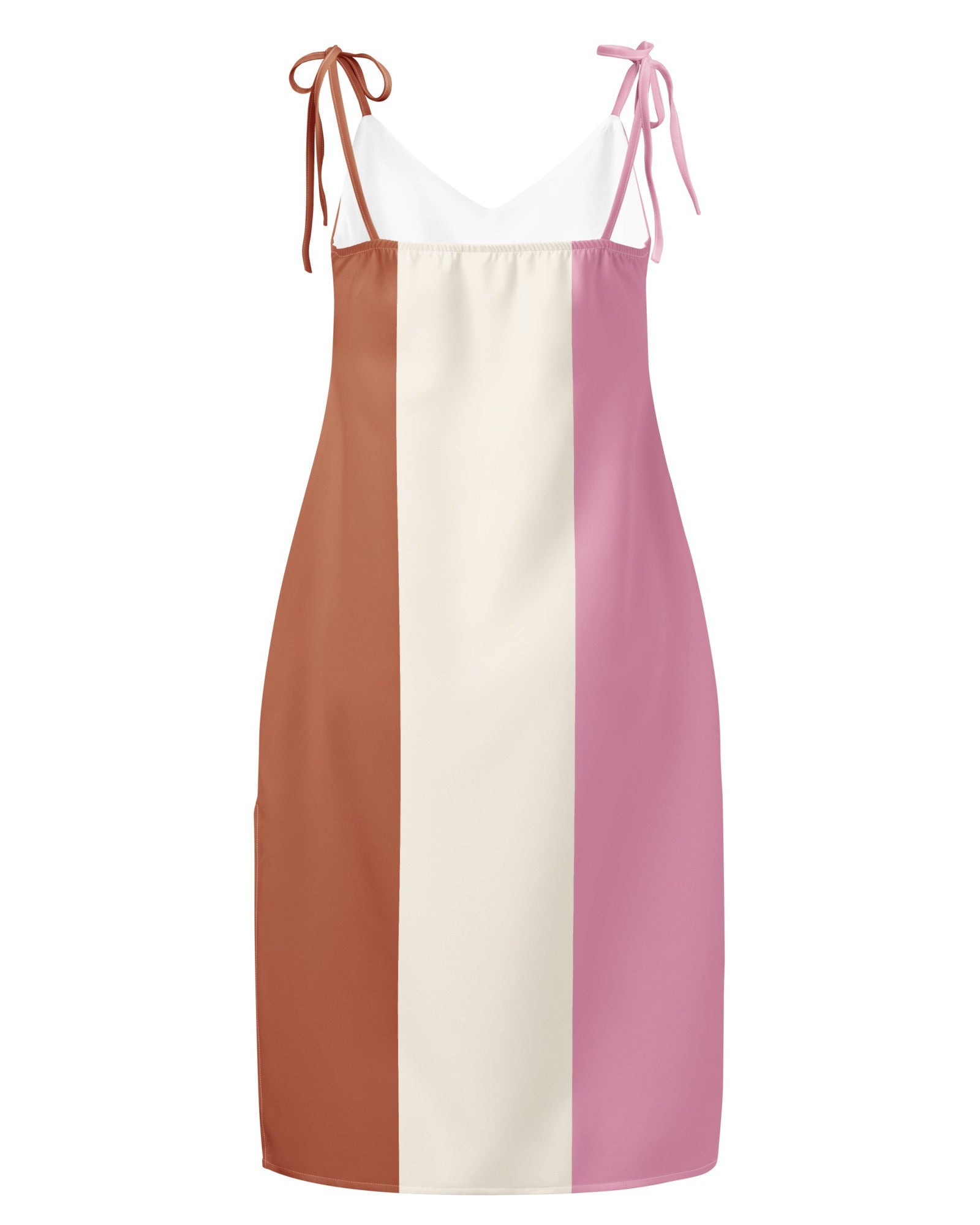 Jolly & Goode Tie-Strap Dresses Neapolitan Ice Cream Tie-Strap Dress Cheeky British Style