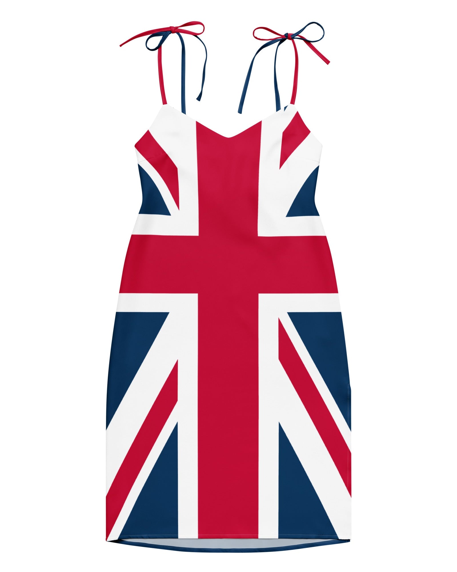 Jolly & Goode Tie-Strap Dresses Union Jack Tie-Strap Dress with Built-In Bra Cheeky British Style