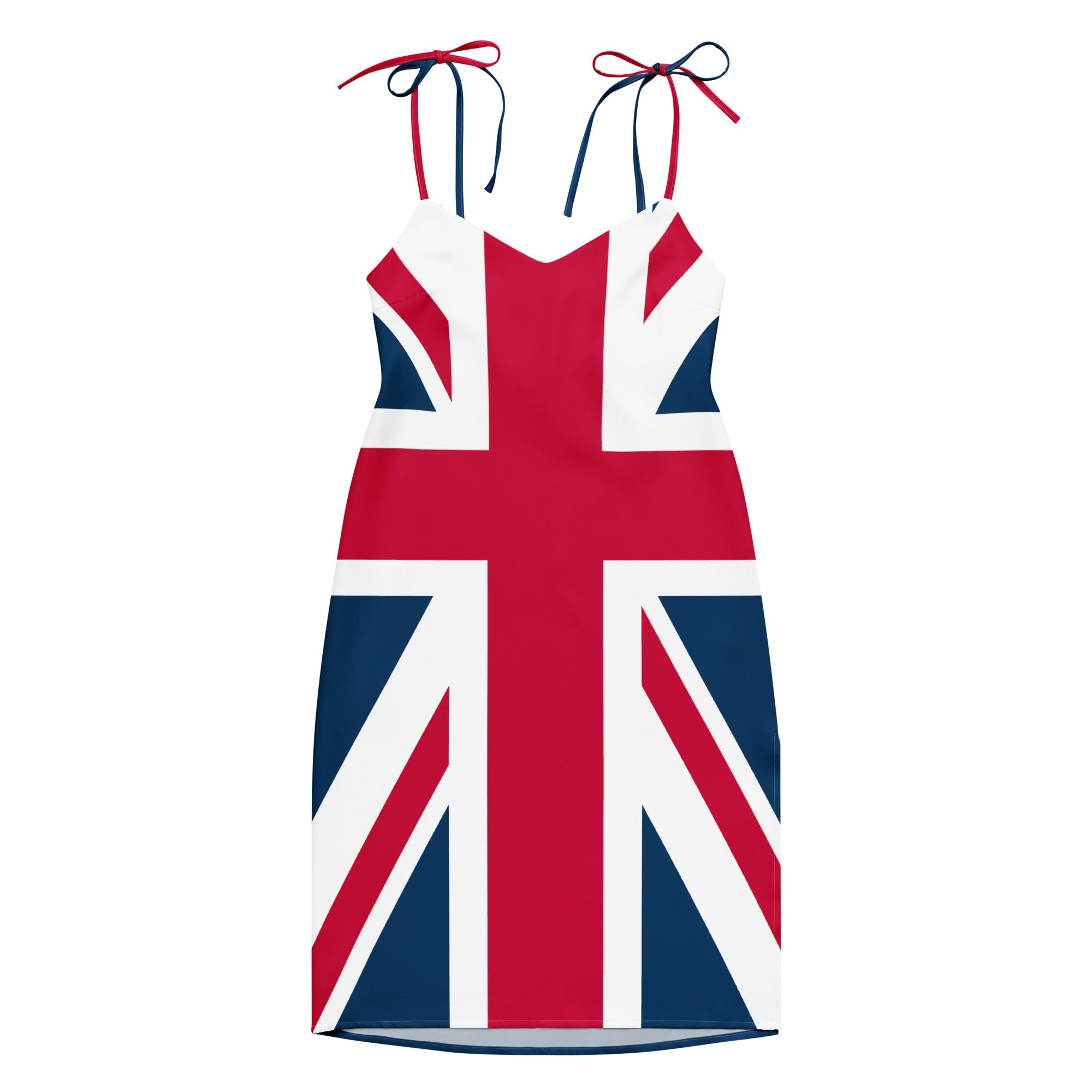 Jolly & Goode Tie-Strap Dresses Union Jack Tie-Strap Dress with Built-In Bra Cheeky British Style