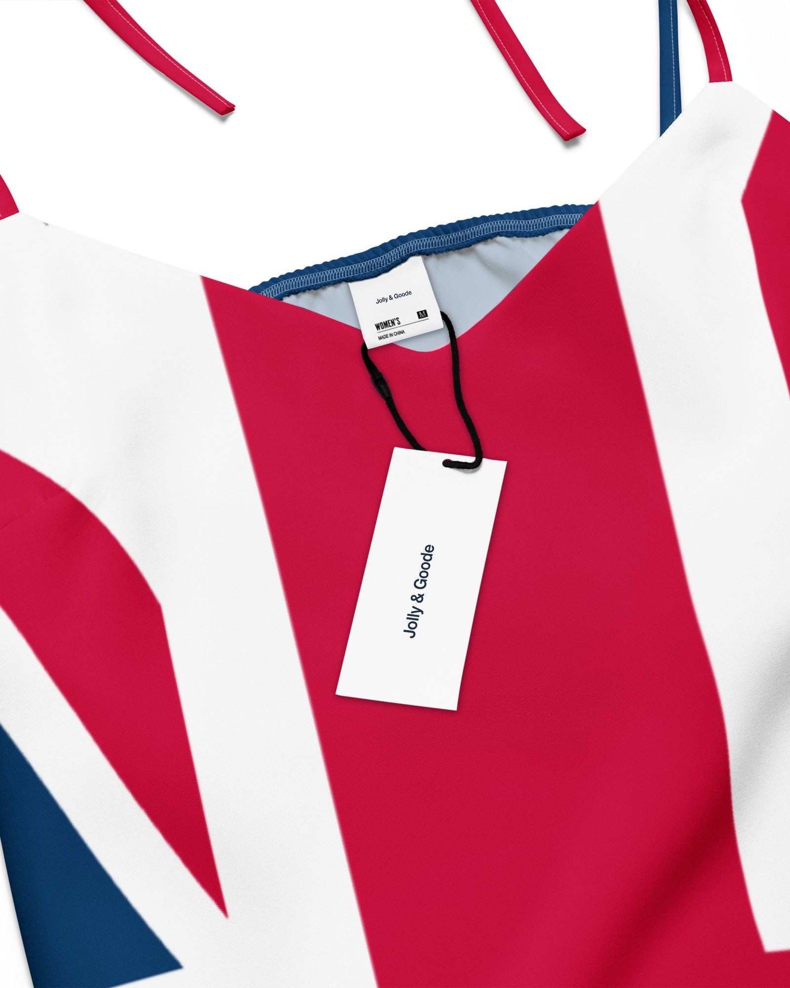 Jolly & Goode Tie-Strap Dresses Union Jack Tie-Strap Dress with Built-In Bra Cheeky British Style