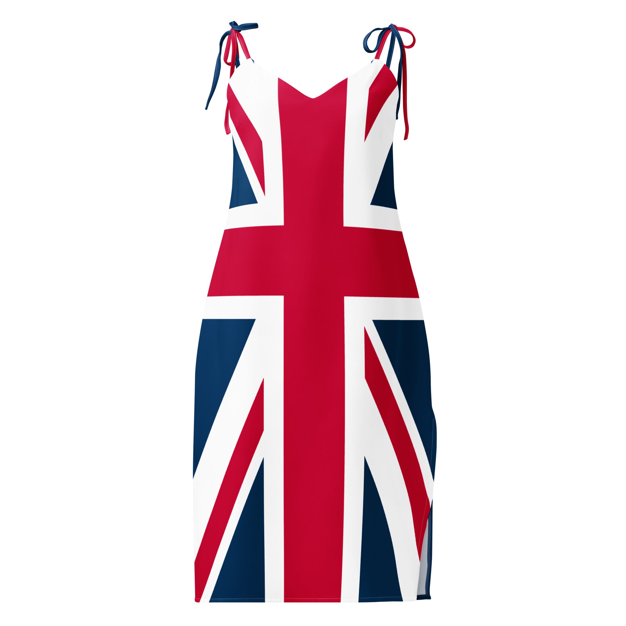Jolly & Goode Tie-Strap Dresses XS Union Jack Tie-Strap Dress with Built-In Bra Cheeky British Style