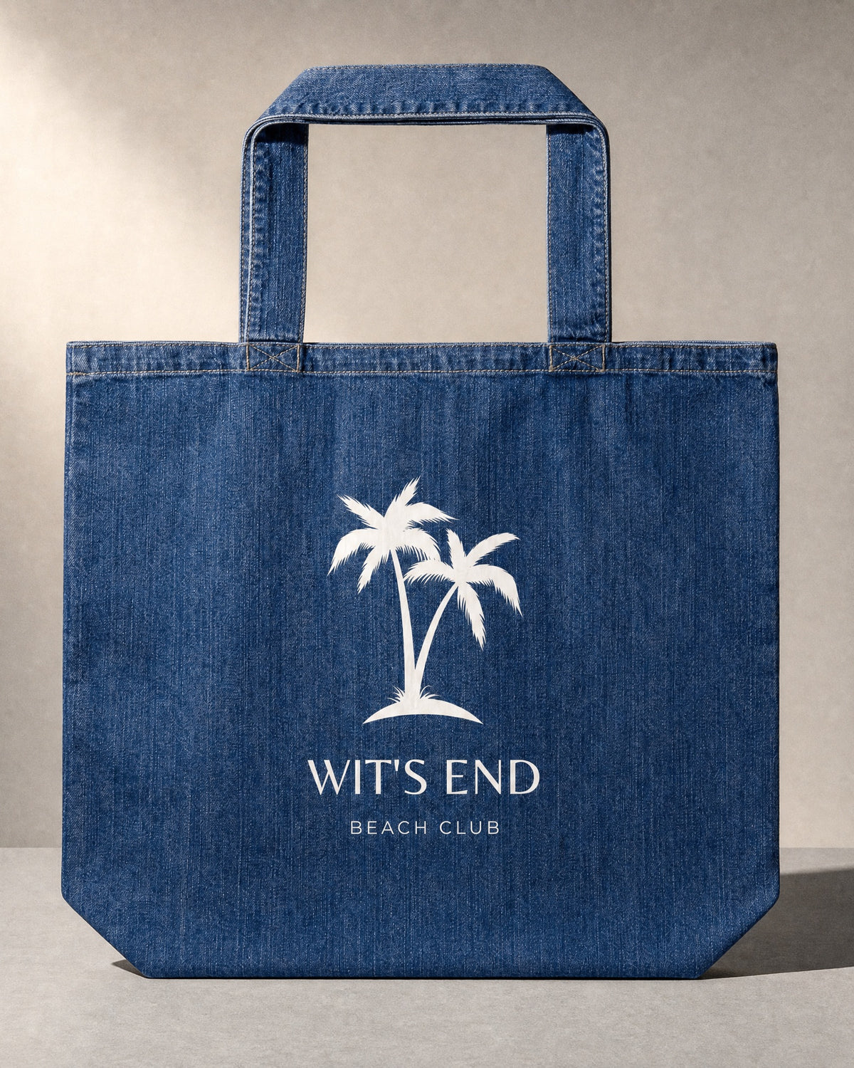 Jolly & Goode Tote Bag Wit's End Organic Denim Tote Bag Cheeky British Style