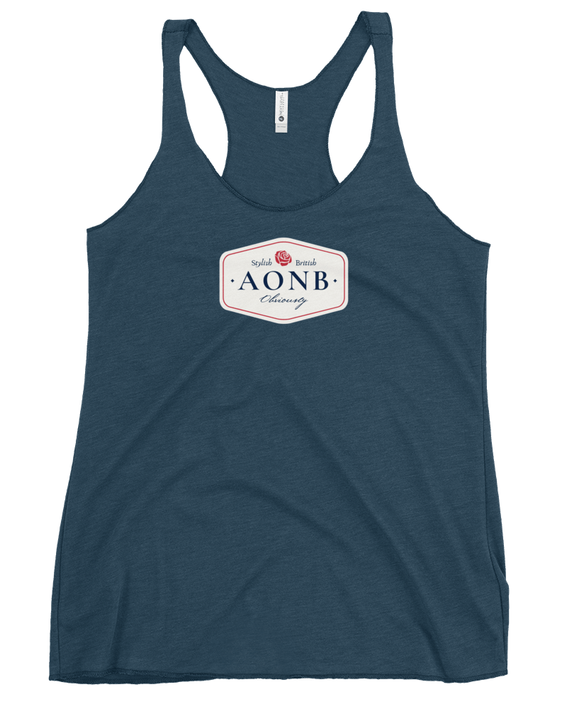 Jolly & Goode Vest AONB Women's Racerback Top | Area of Outstanding Natural Beauty Cheeky British Style